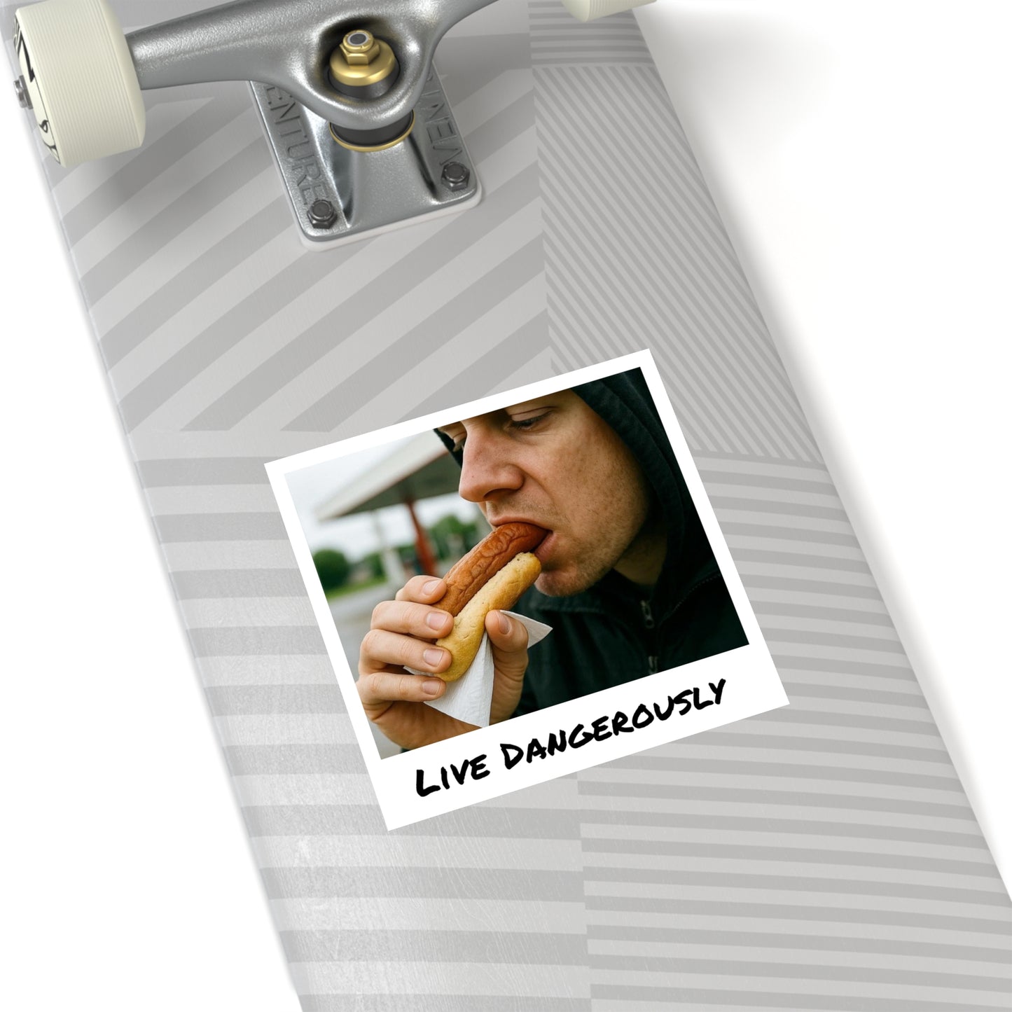 Live Dangerously - Square Stickers