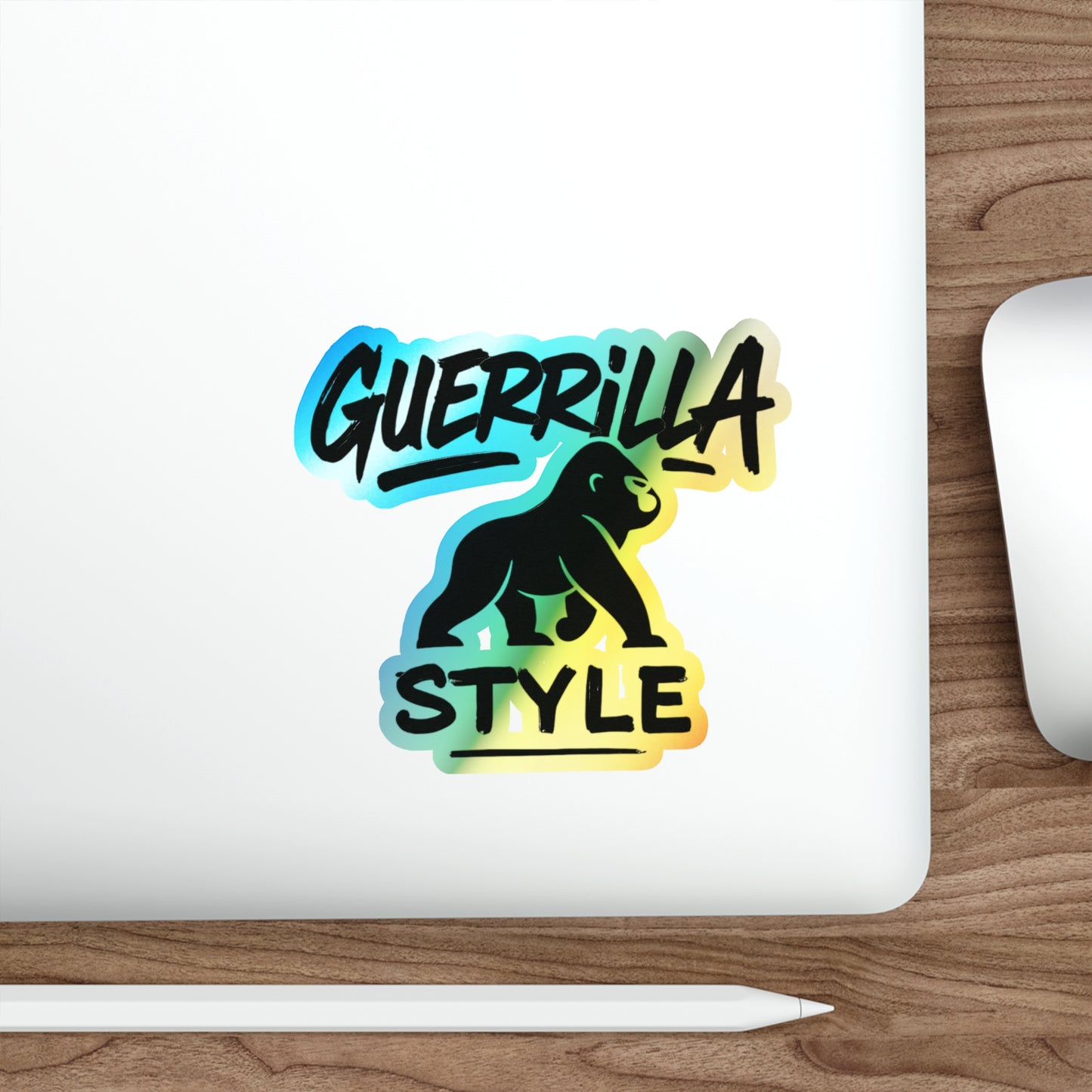 Guerrilla Style - Holographic Die-Cut Sticker