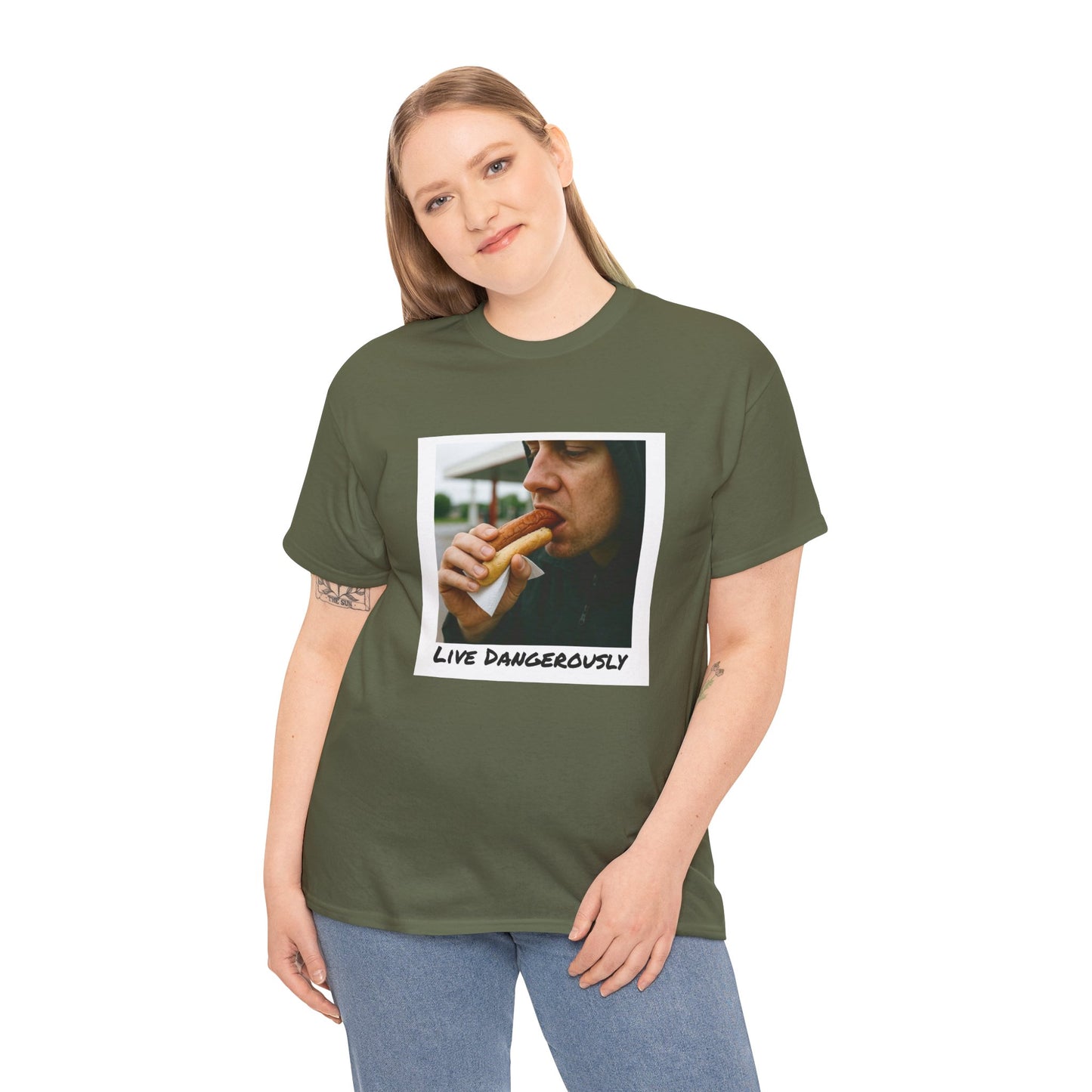 Live Dangerously - Unisex Graphic Print T-Shirt