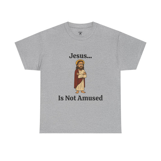 Jesus Is Not Amused - Unisex Heavy Cotton Tee