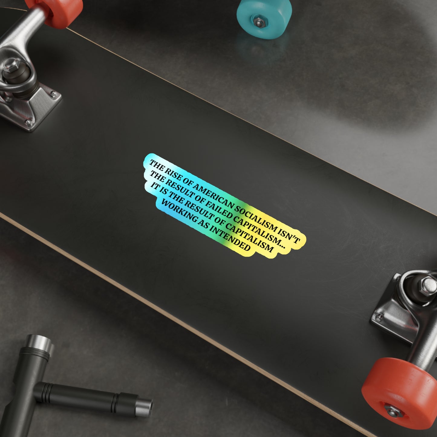 American Socialism - Holographic Die-Cut Sticker