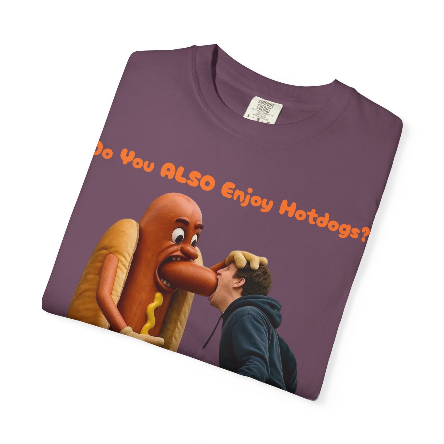 Man Eats Hotdog! - T-Shirt