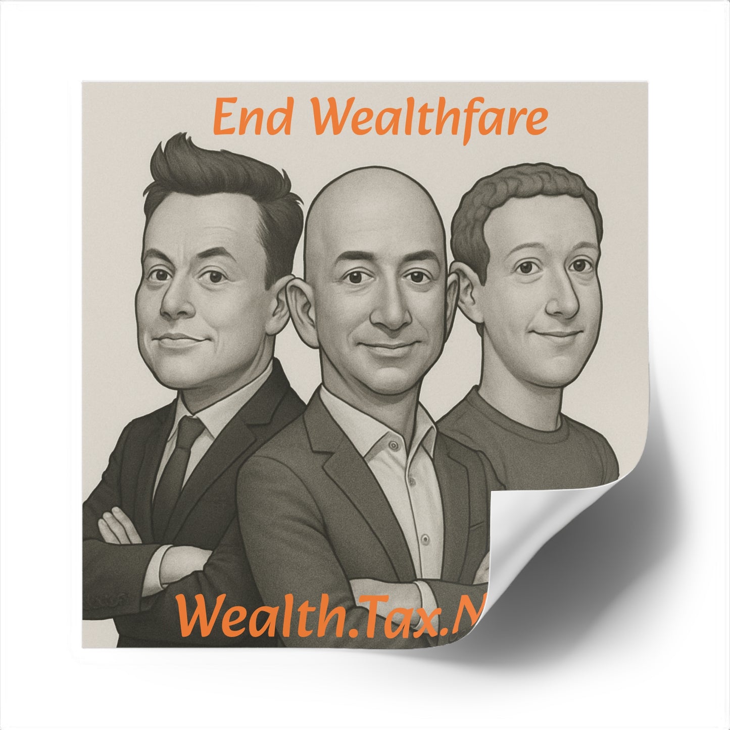 Wealthfare - Square Stickers