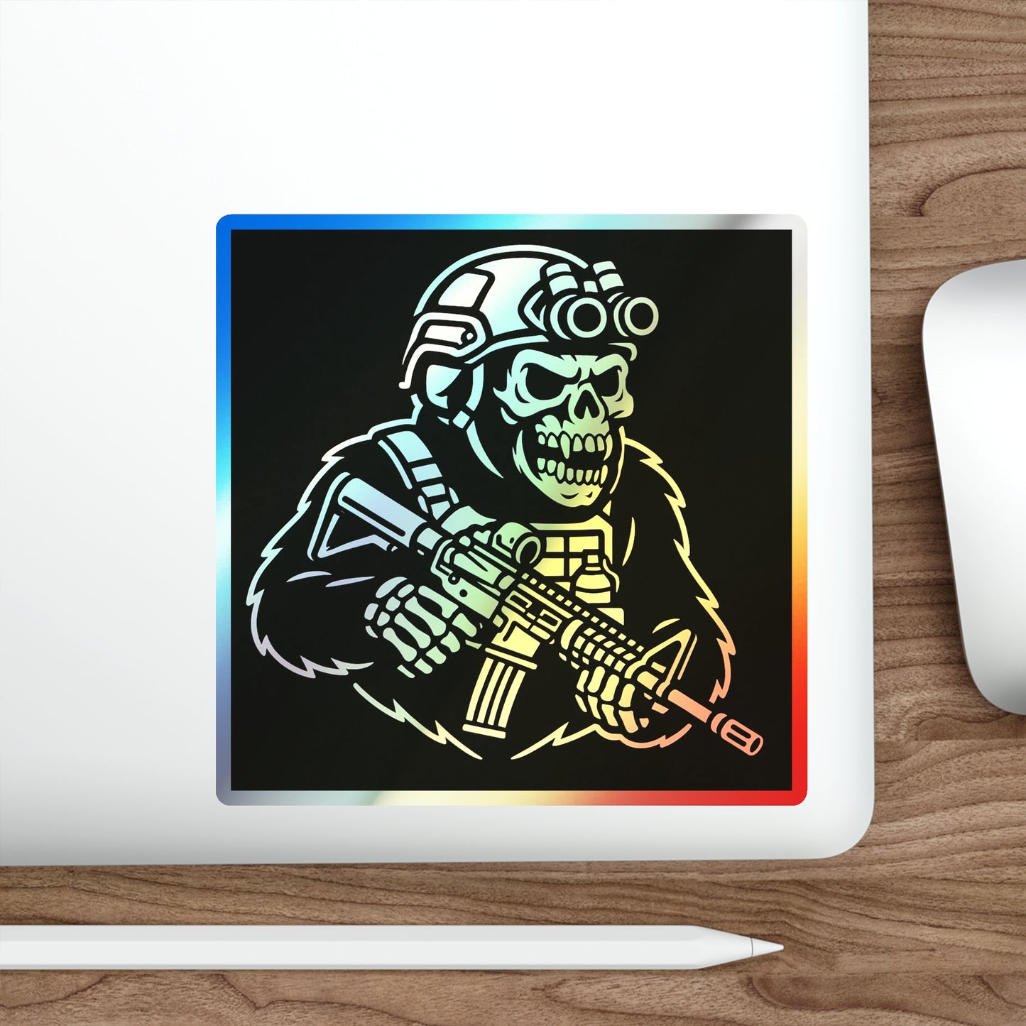 Tactical Guerrilla - Holographic Die-Cut Sticker