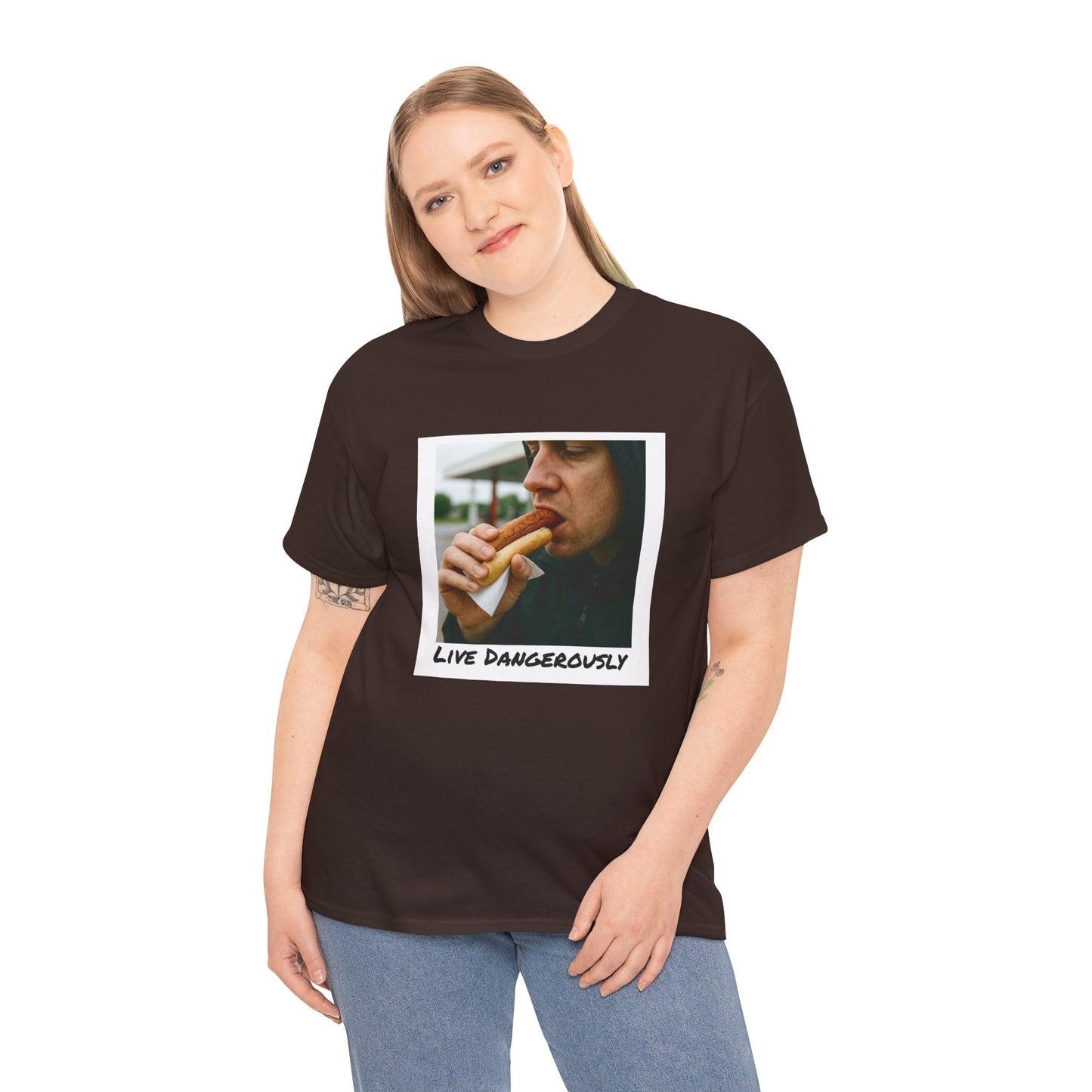 Live Dangerously - Unisex Graphic Print T-Shirt