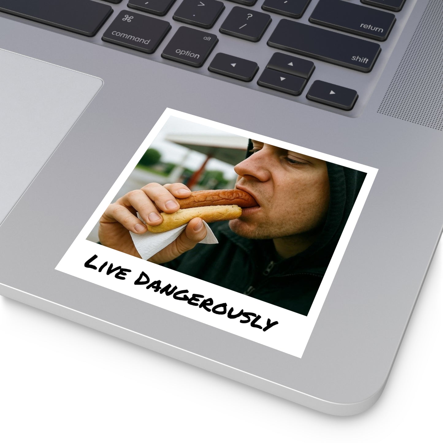 Live Dangerously - Square Stickers