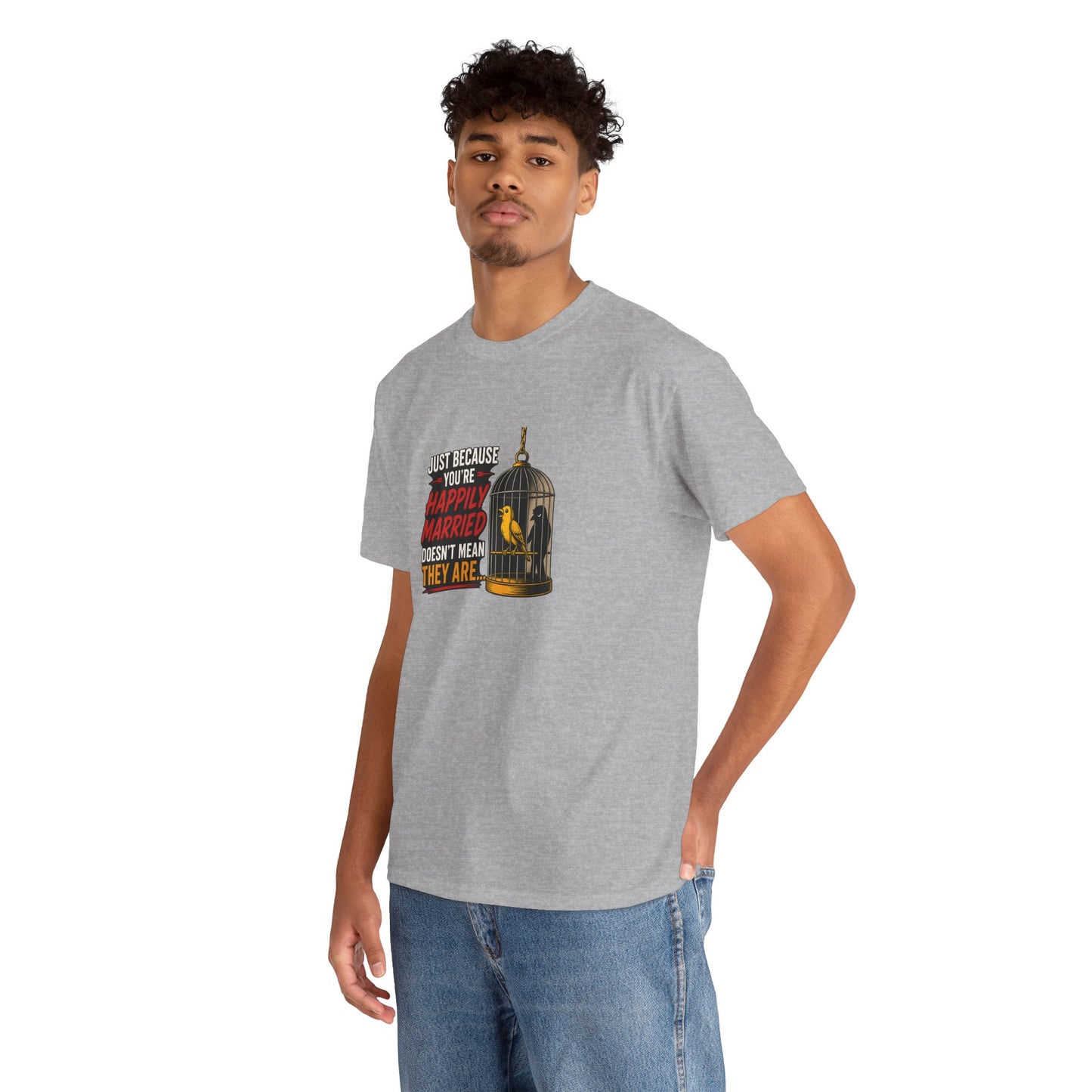 Happily Married - Unisex Heavy Cotton Tee