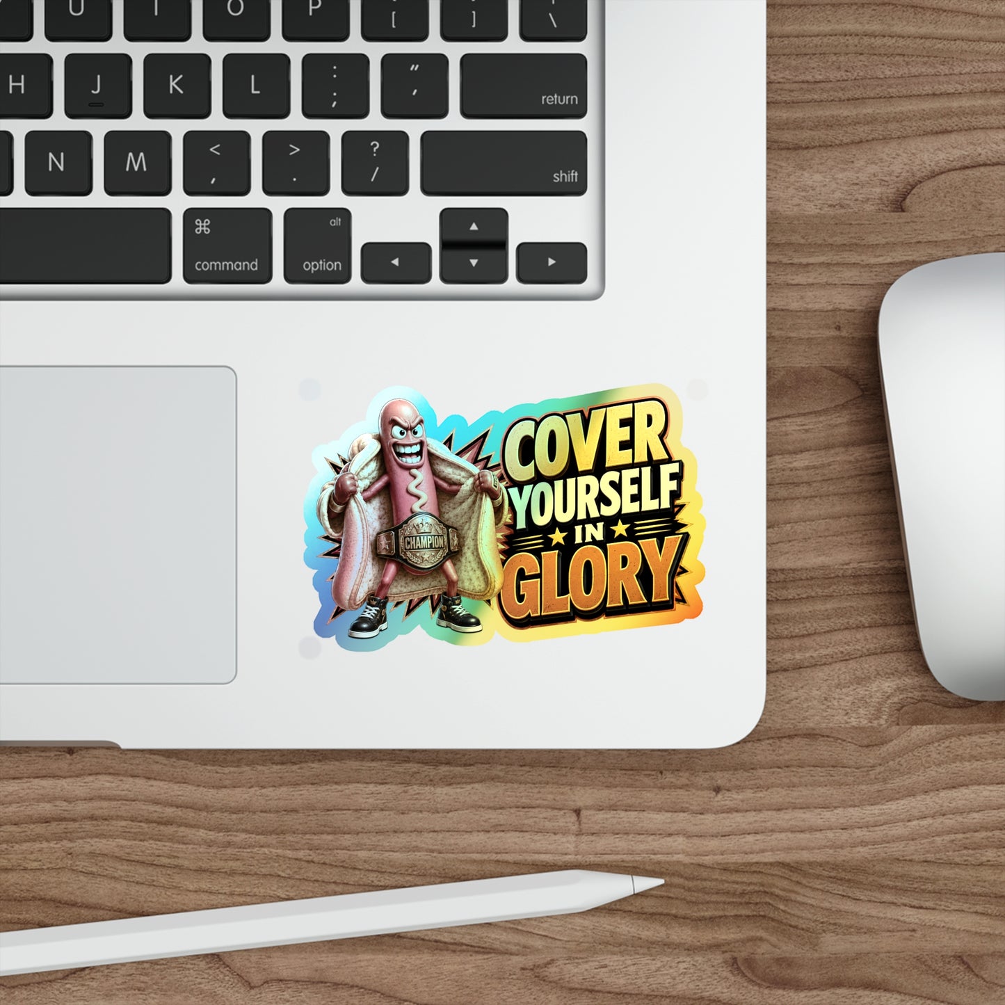 Cover in Glory - Holographic Die-cut Stickers