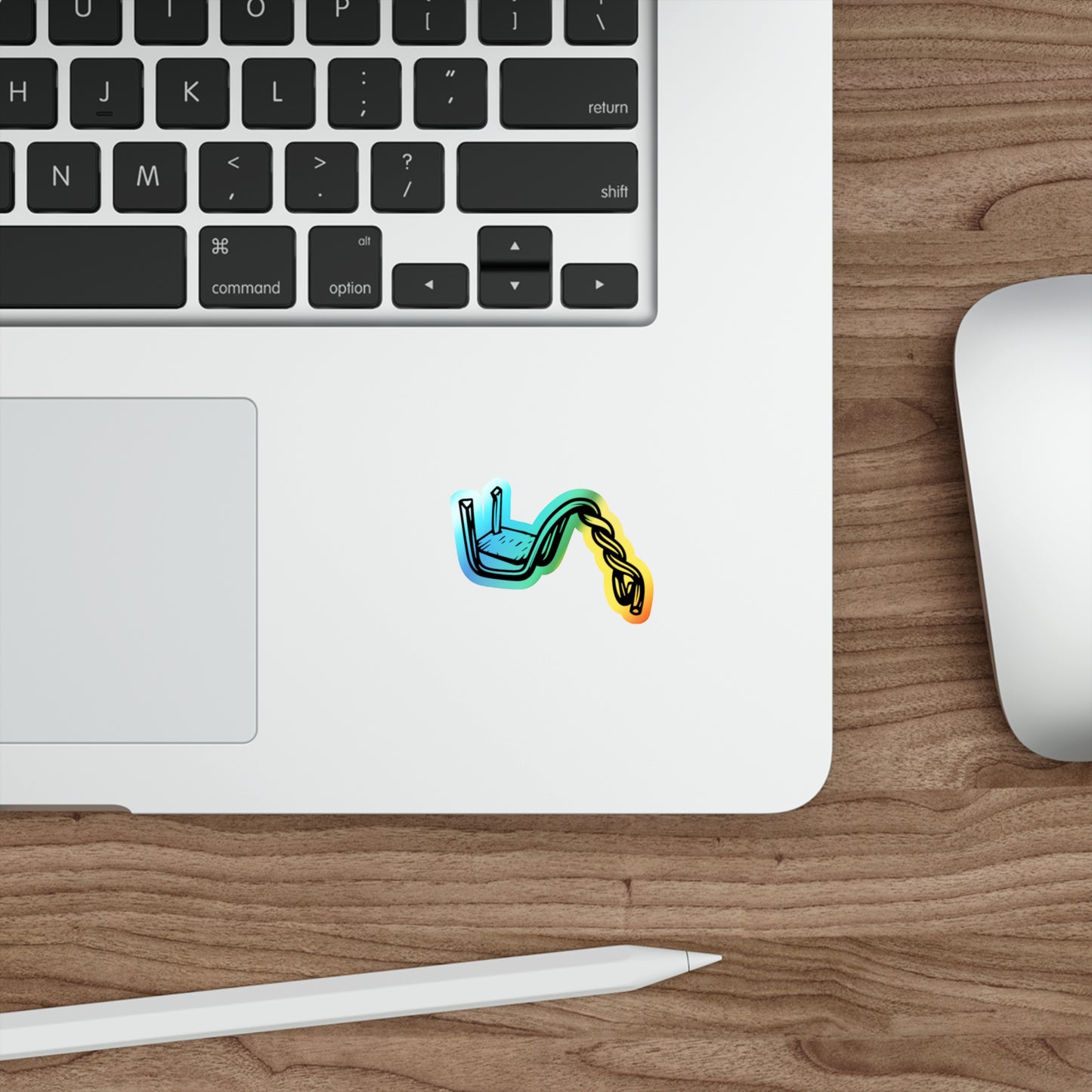 Machine Gun - Holographic Die-cut Sticker