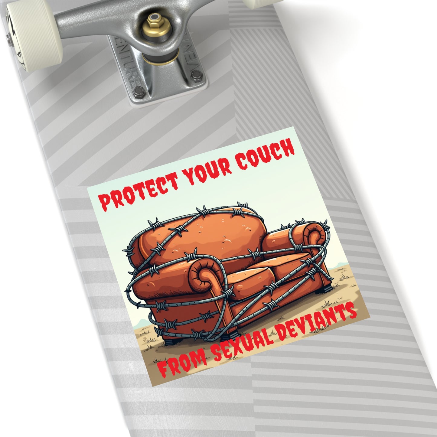 Protect Your Couch - Square Stickers