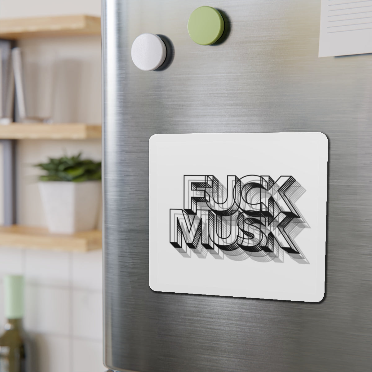 FUCK MUSK - Die-Cut Magnet