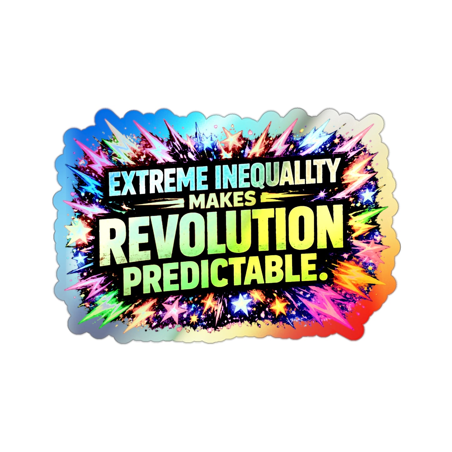Predictable - Holographic Die-cut Stickers
