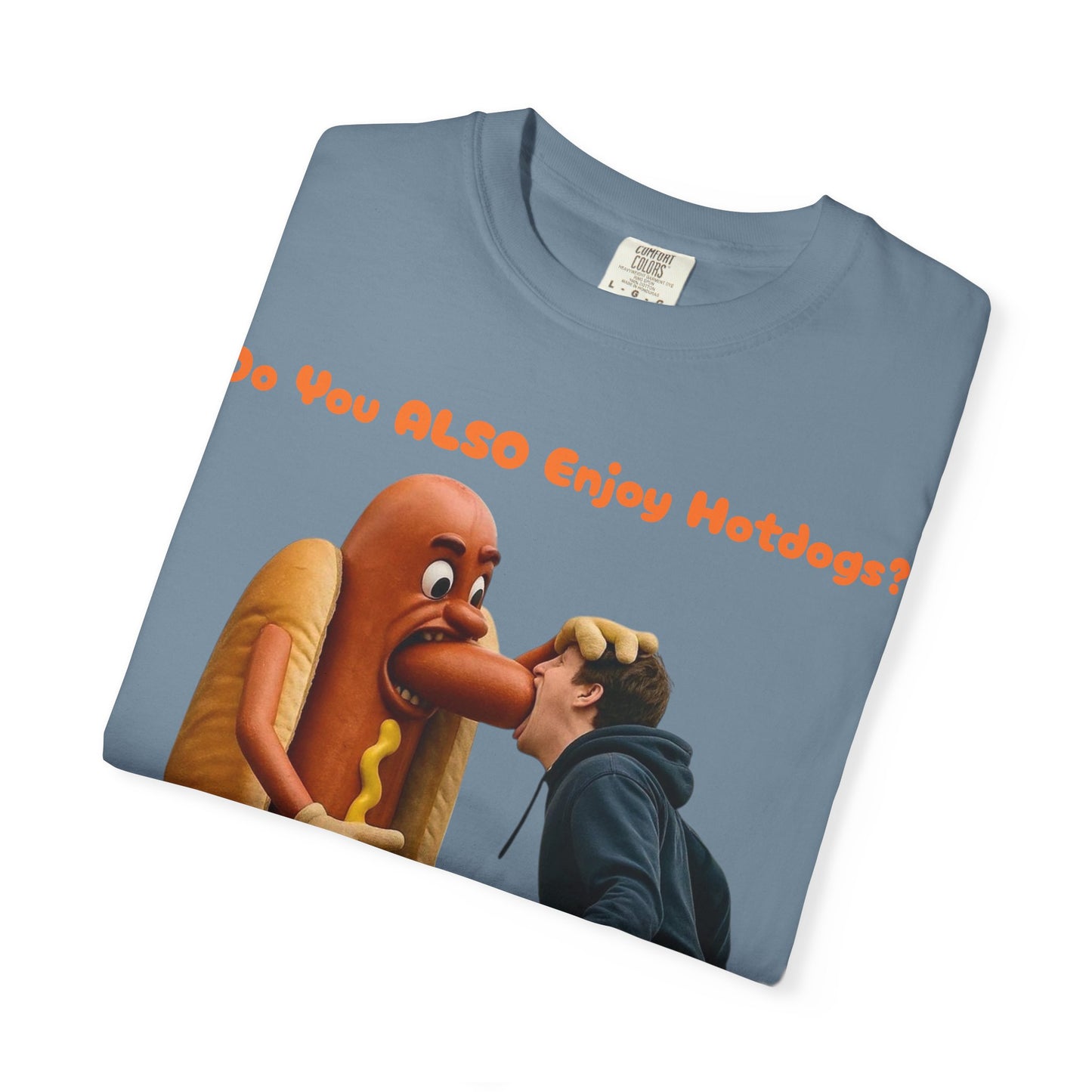 Man Eats Hotdog! - T-Shirt