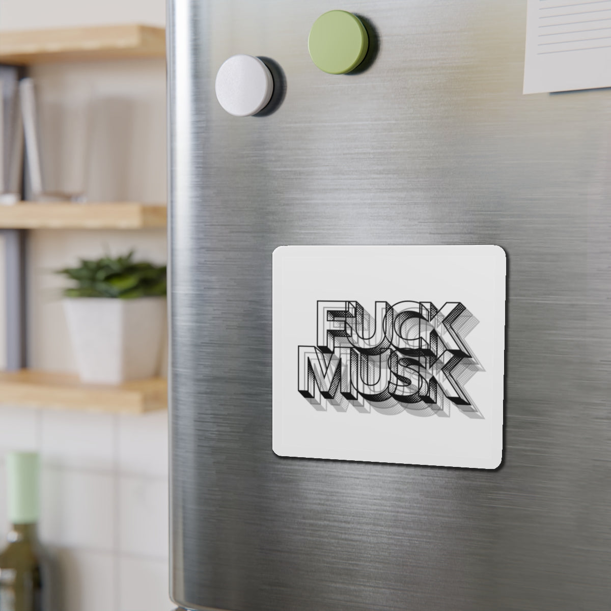 FUCK MUSK - Die-Cut Magnet