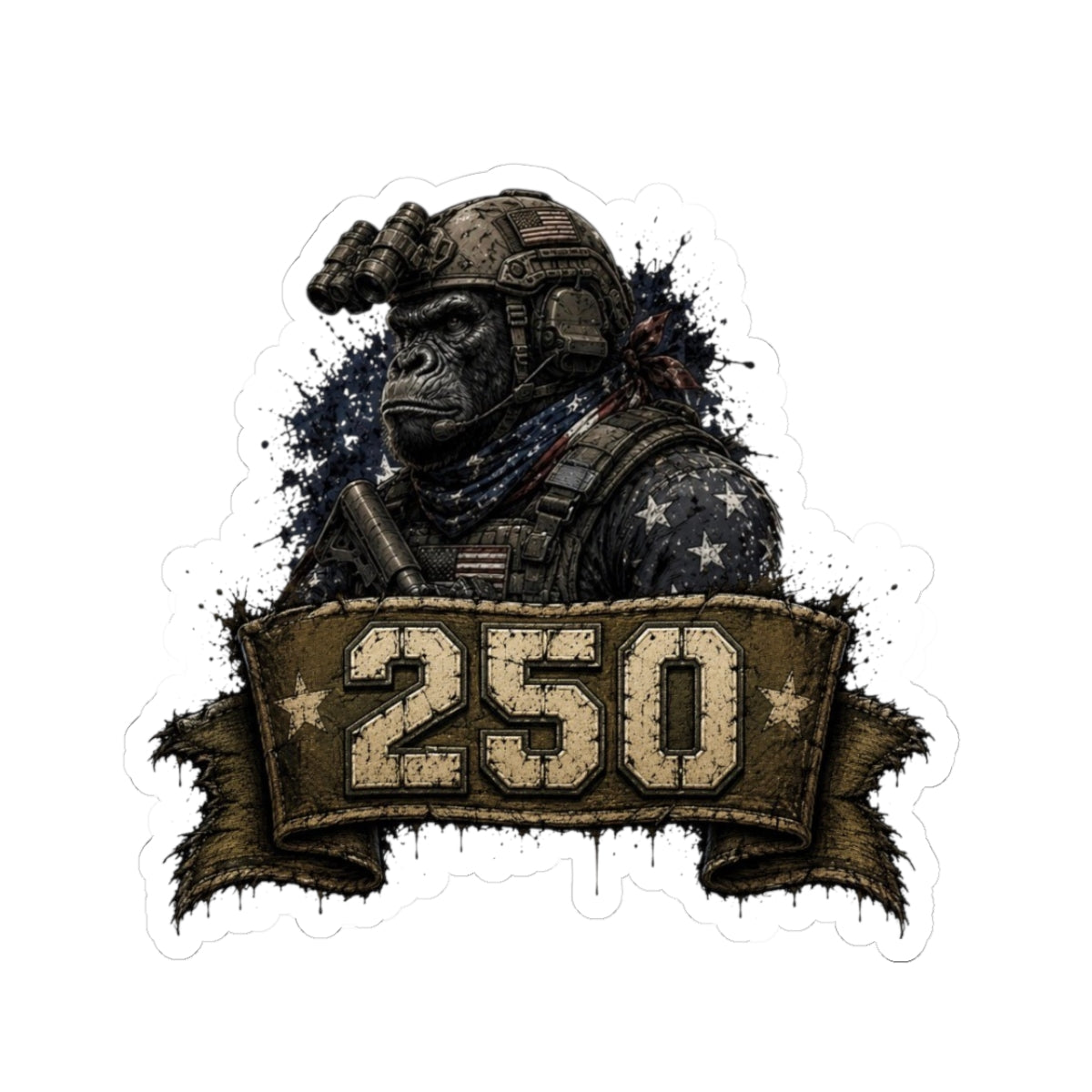 Guerrilla Style 250 - Kiss-Cut Stickers