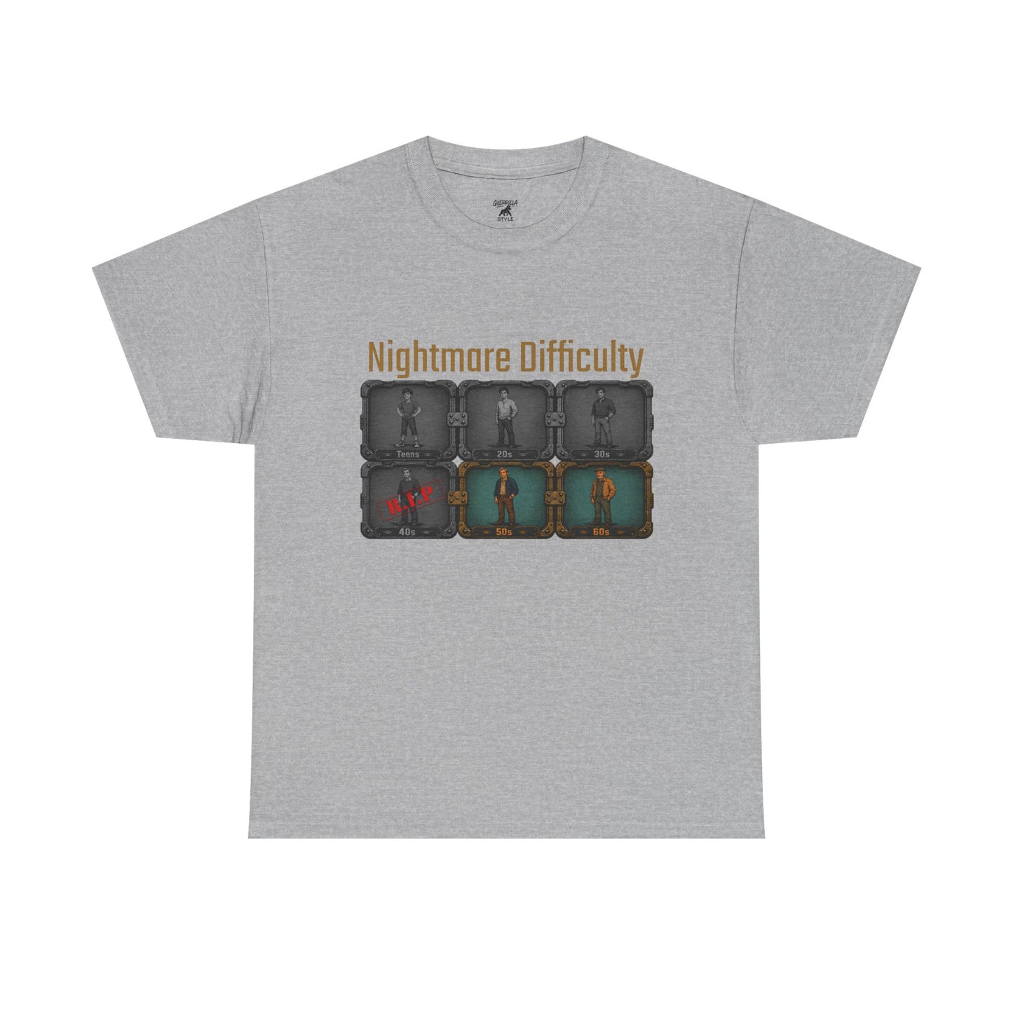 Nightmare Difficulty - Unisex Heavy Cotton Tee