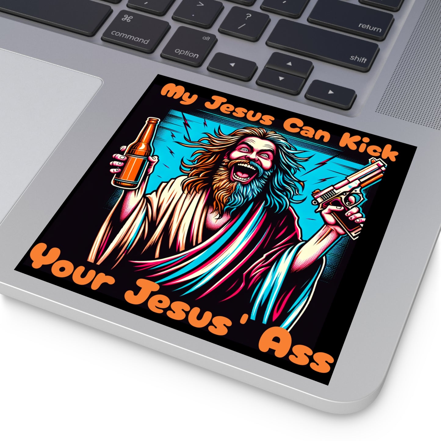 Jesus v Jesus - Square Stickers