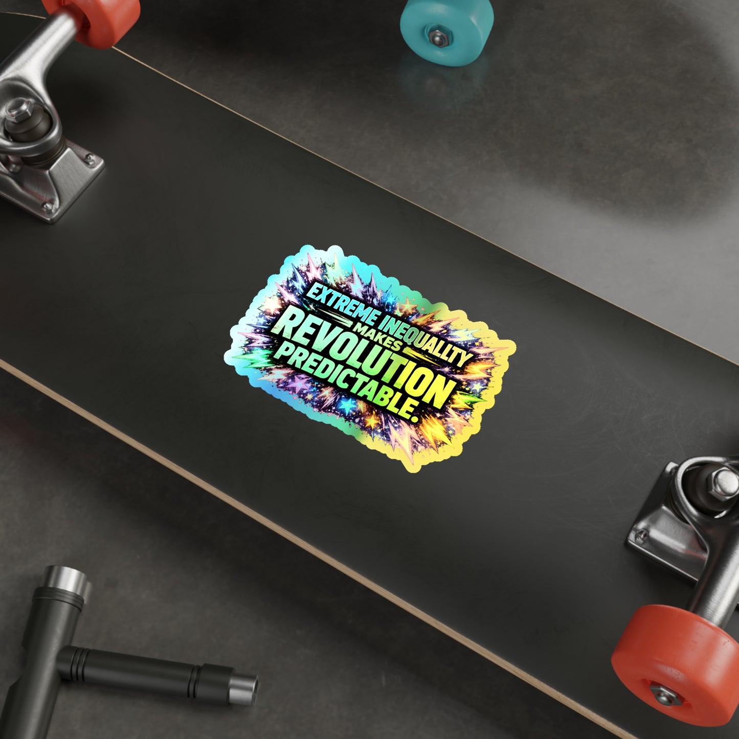 Predictable - Holographic Die-cut Stickers