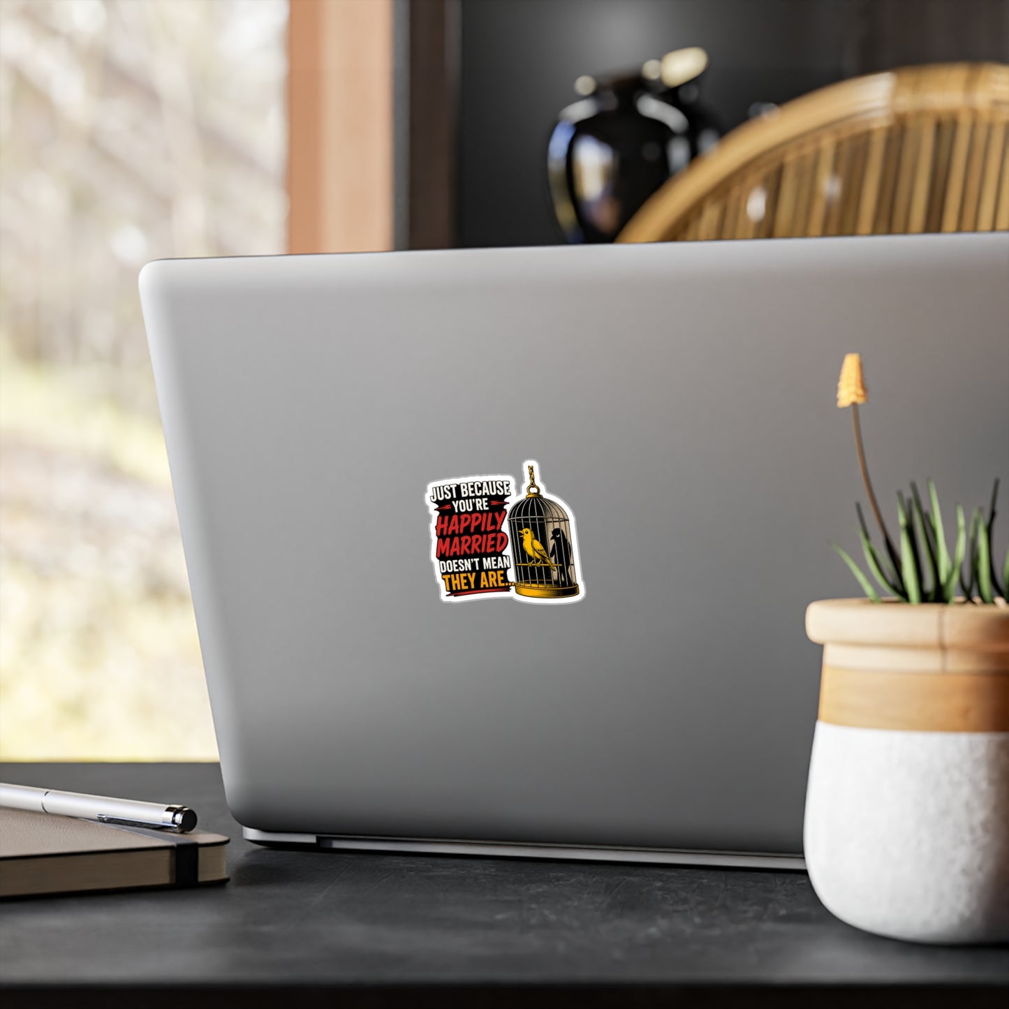 Happily Married - Kiss-Cut Vinyl Decals