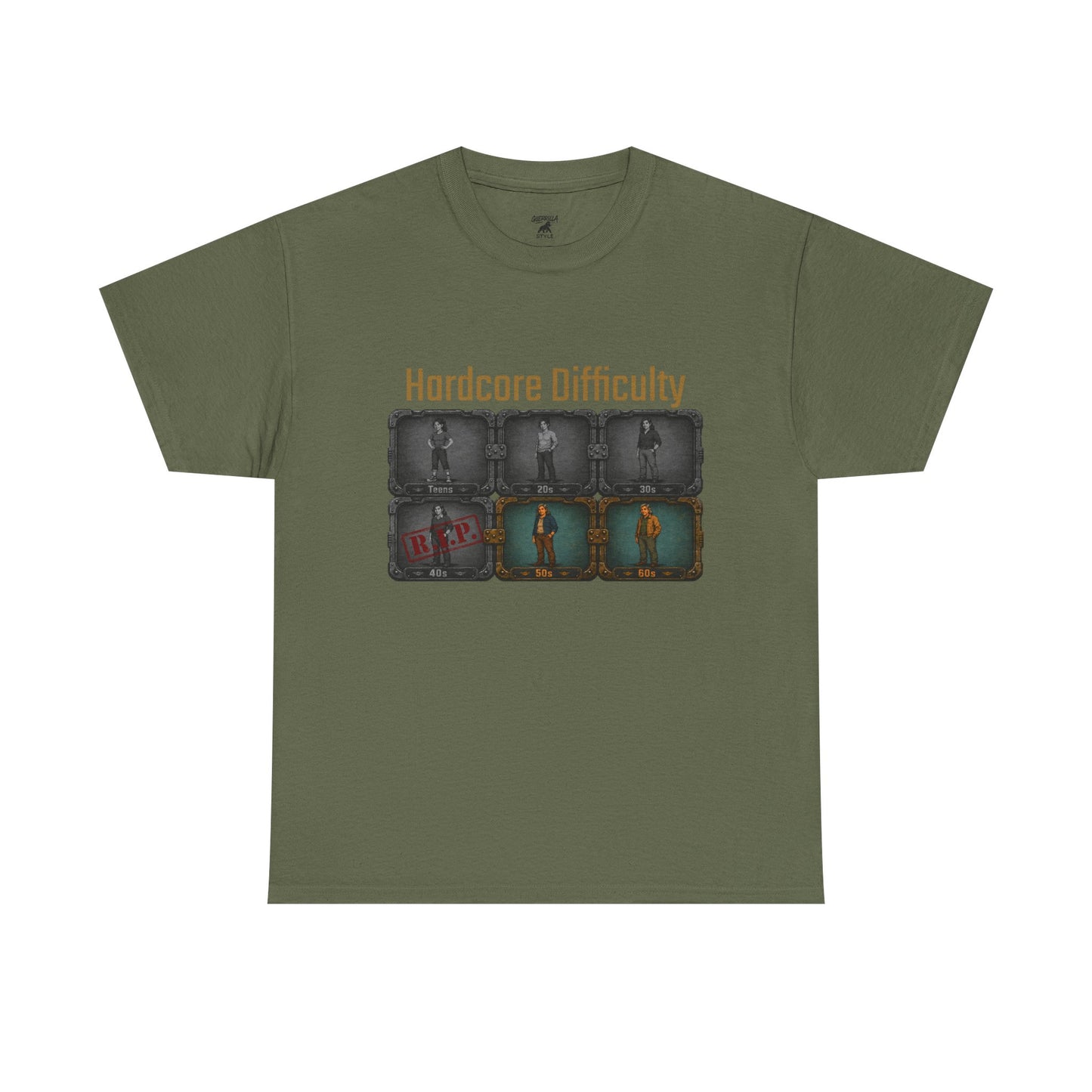 Hardcore Difficulty - Unisex Heavy Cotton Tee