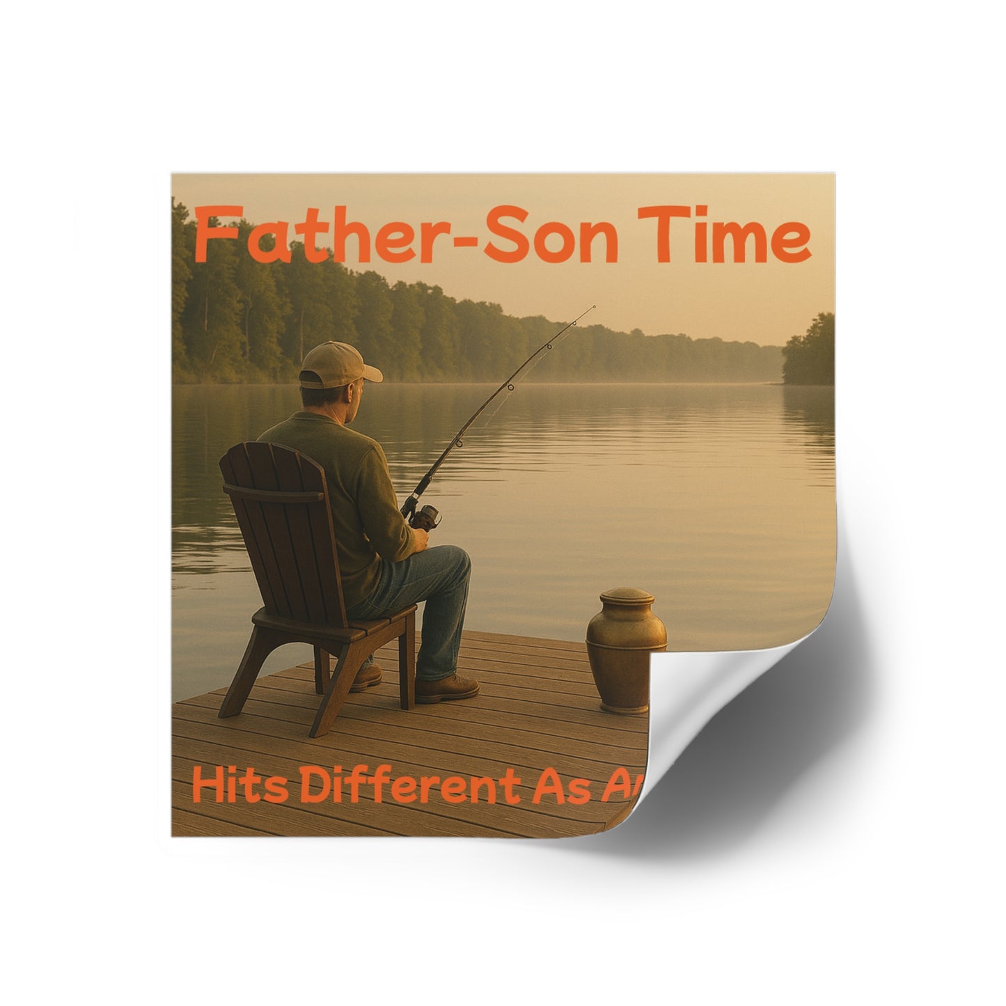 Father-Son Time - Square Sticker