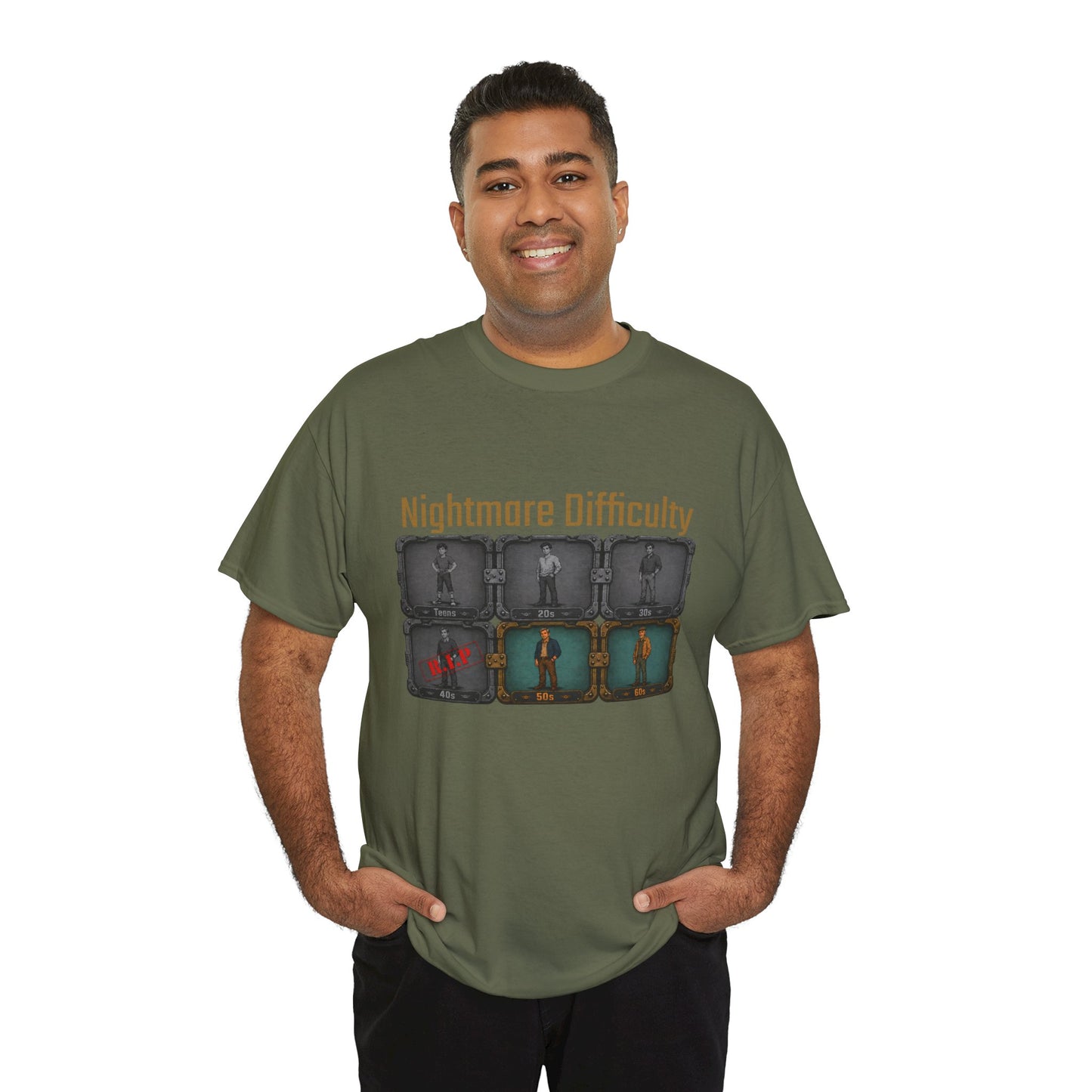Nightmare Difficulty - Unisex Heavy Cotton Tee