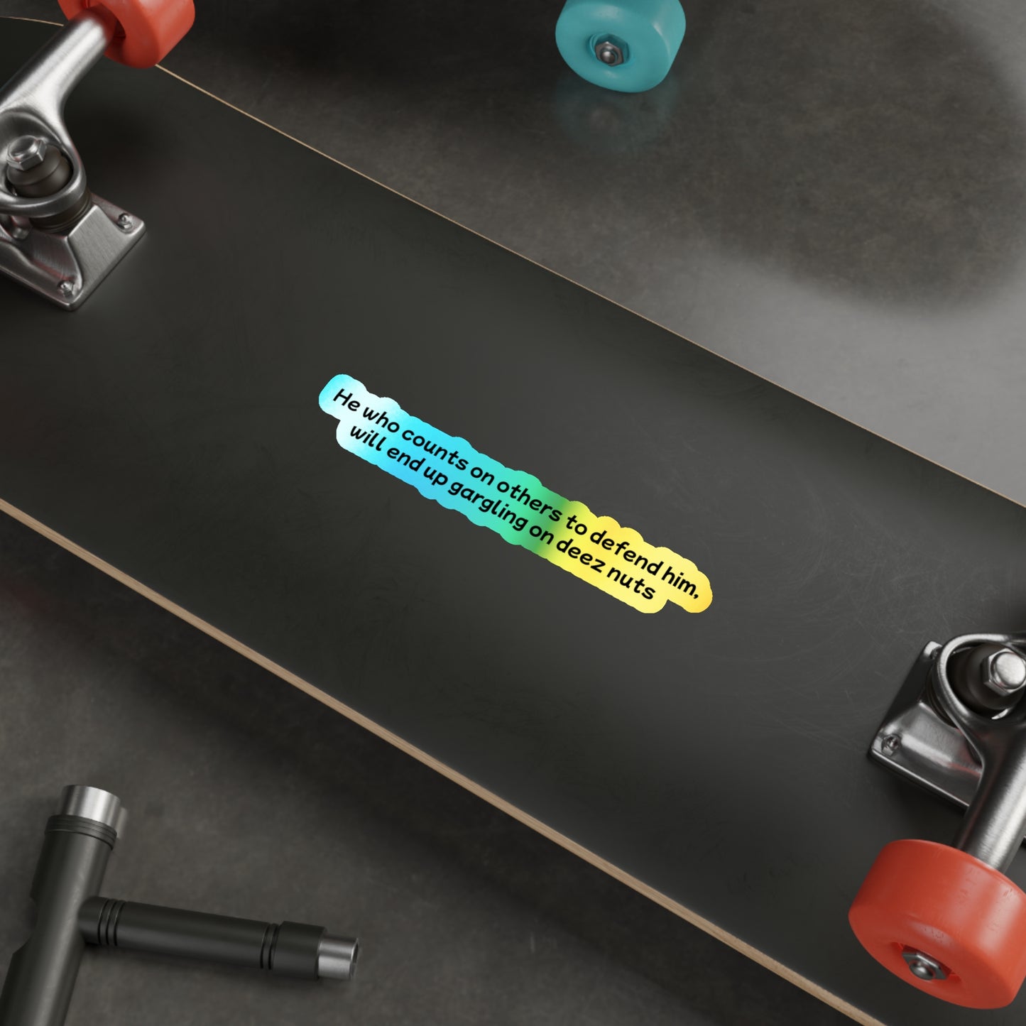 Deez Nuts - Holographic Die-Cut Sticker