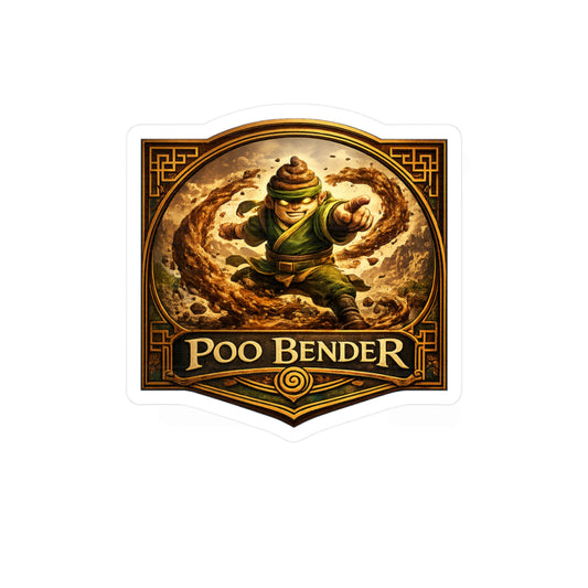 Poo Bender - Kiss-Cut Vinyl Decals