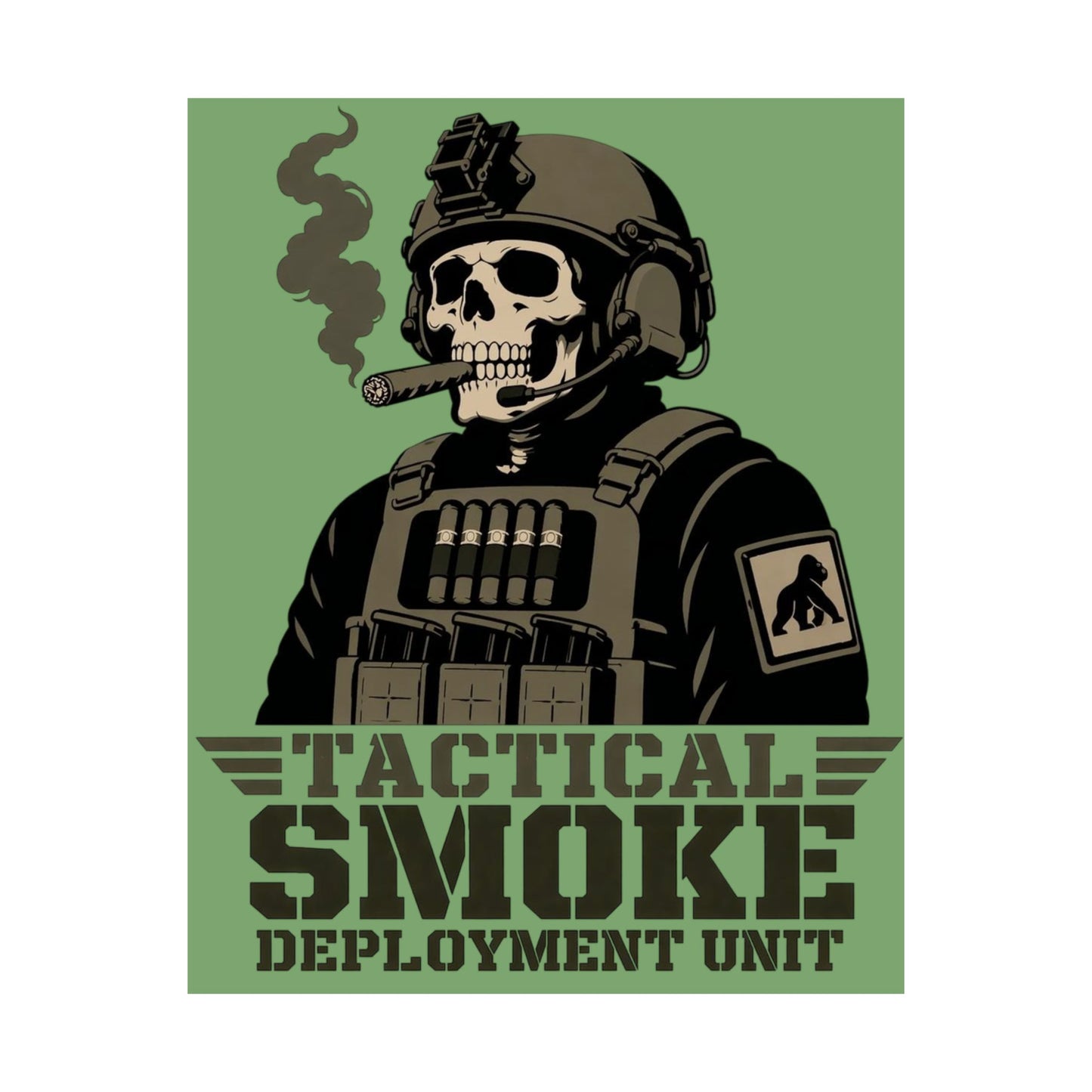 Tactical Smoke - Matte Vertical Posters