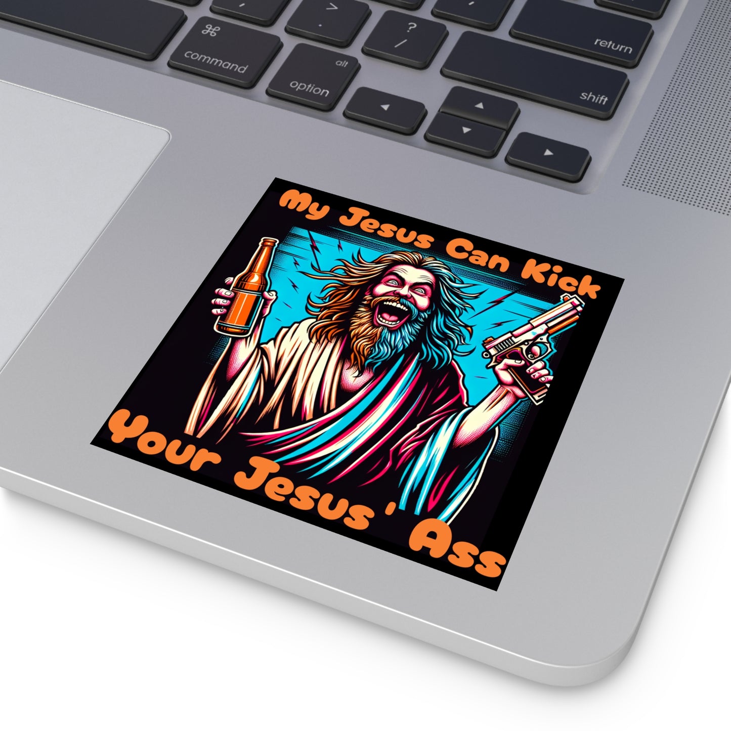 Jesus v Jesus - Square Stickers