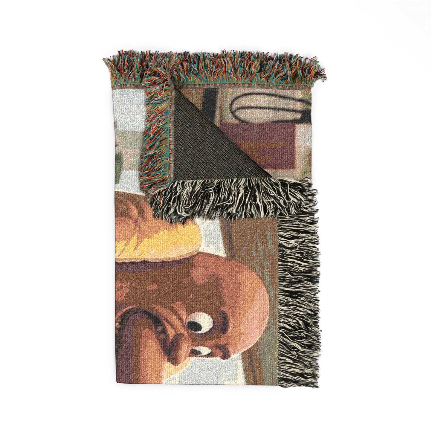Man Eats Hotdog! - Woven Blanket