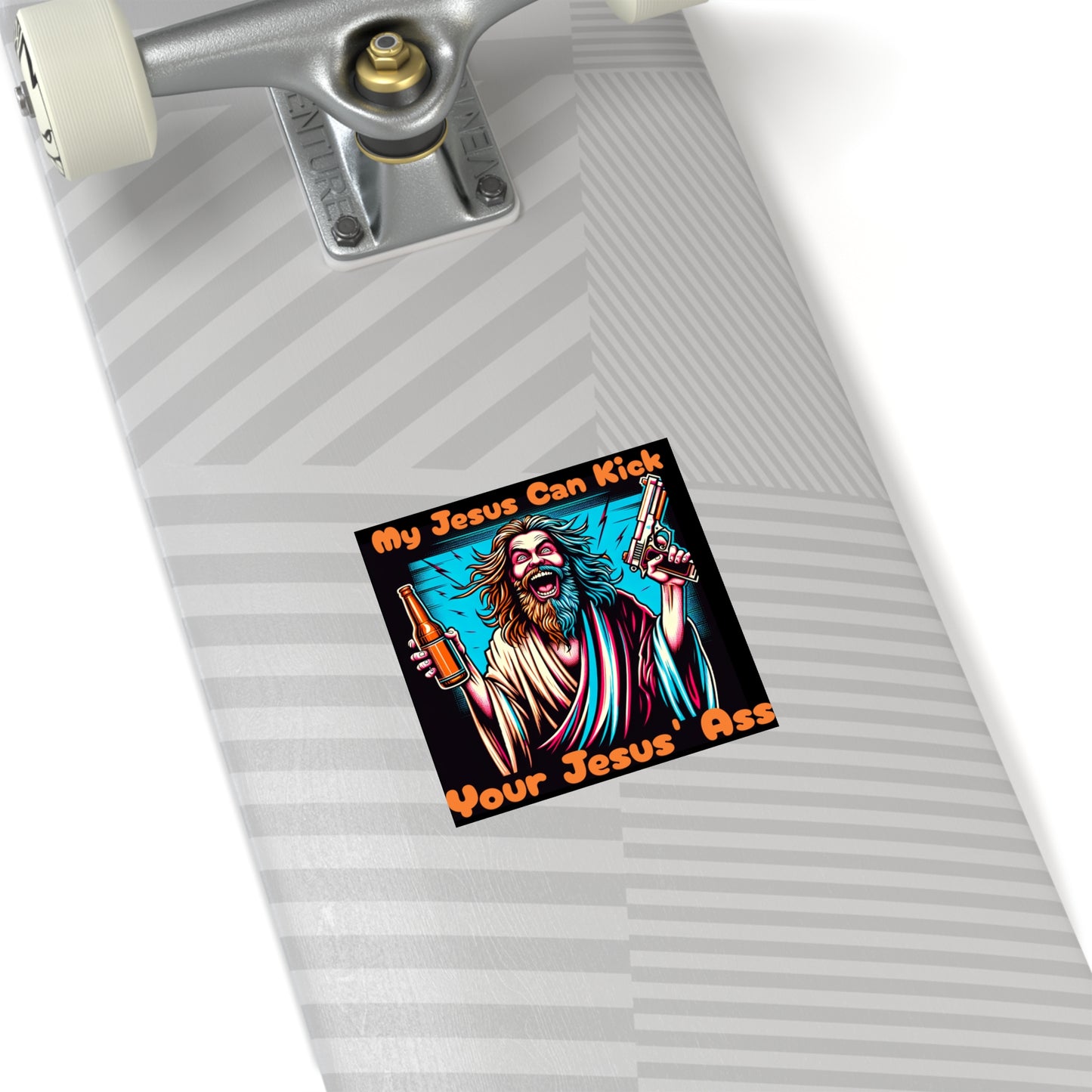 Jesus v Jesus - Square Stickers