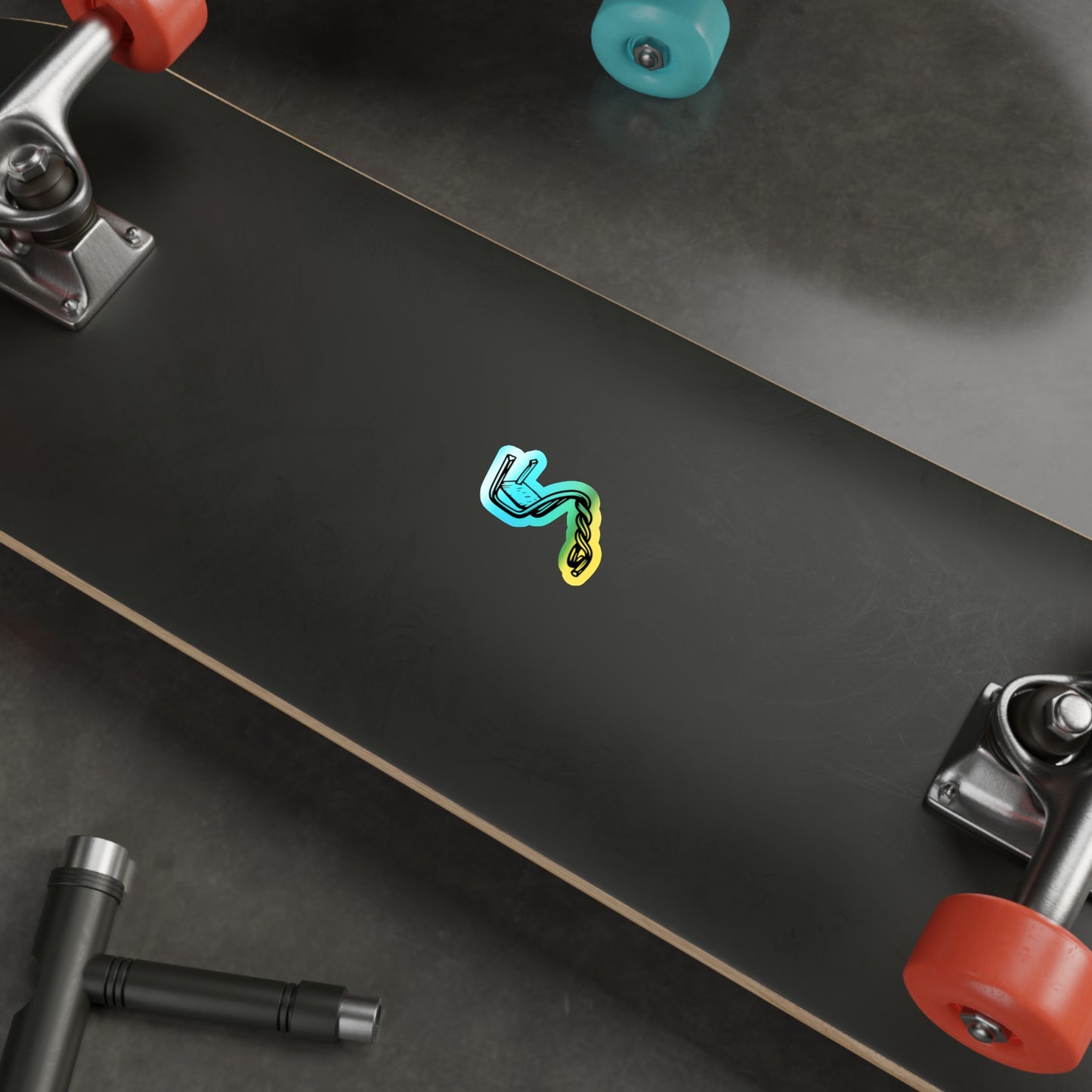 Machine Gun - Holographic Die-cut Sticker