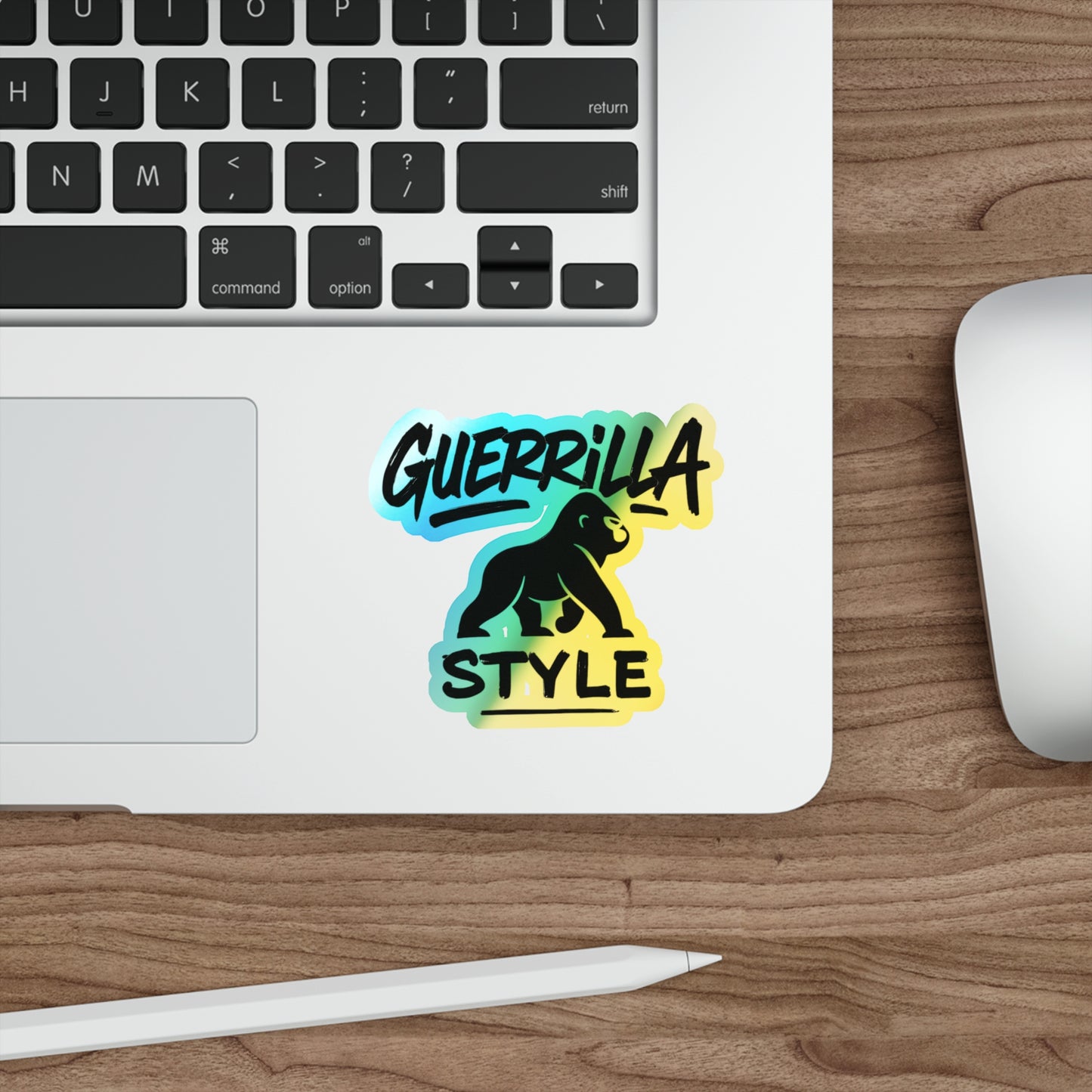 Guerrilla Style - Holographic Die-Cut Sticker