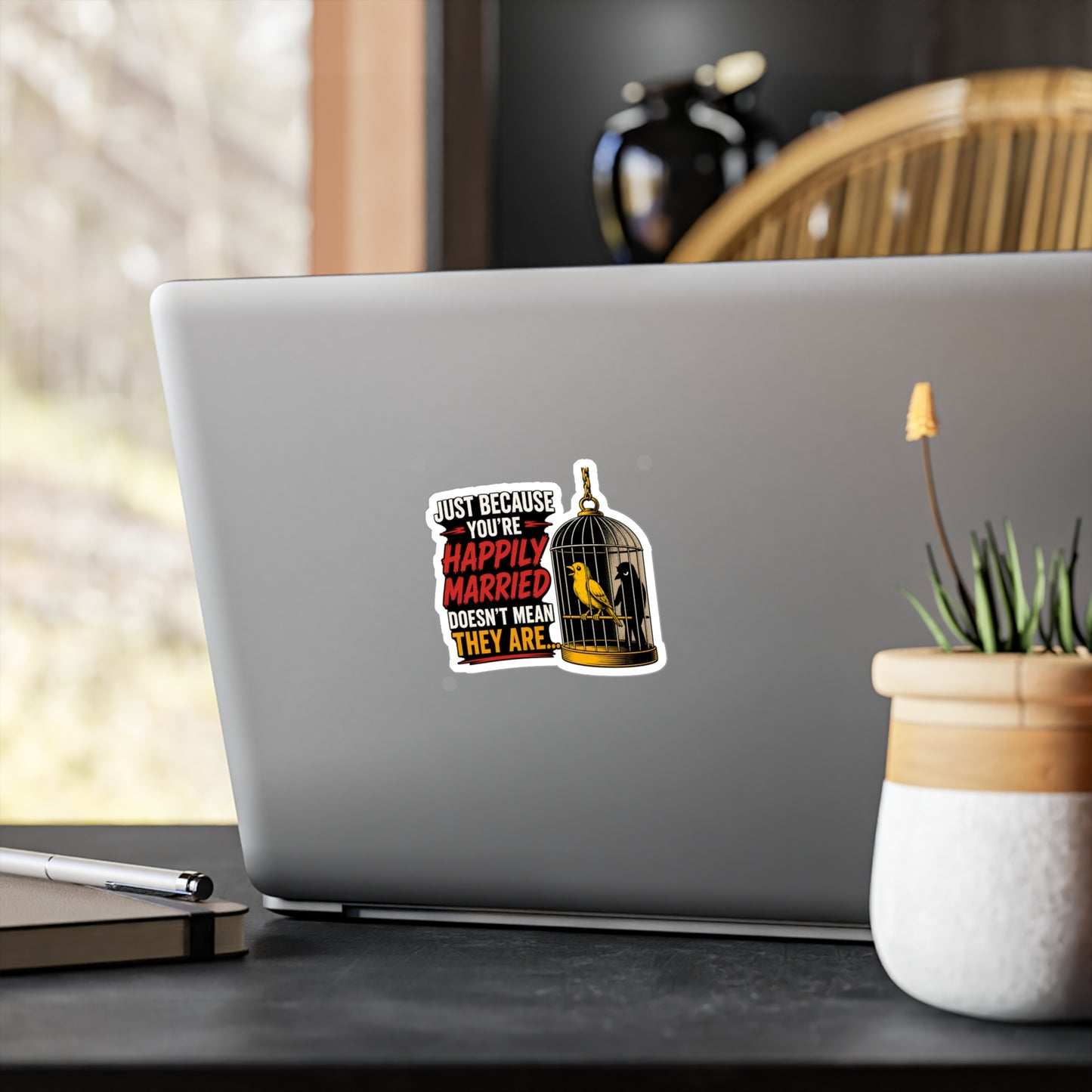 Happily Married - Kiss-Cut Vinyl Decals