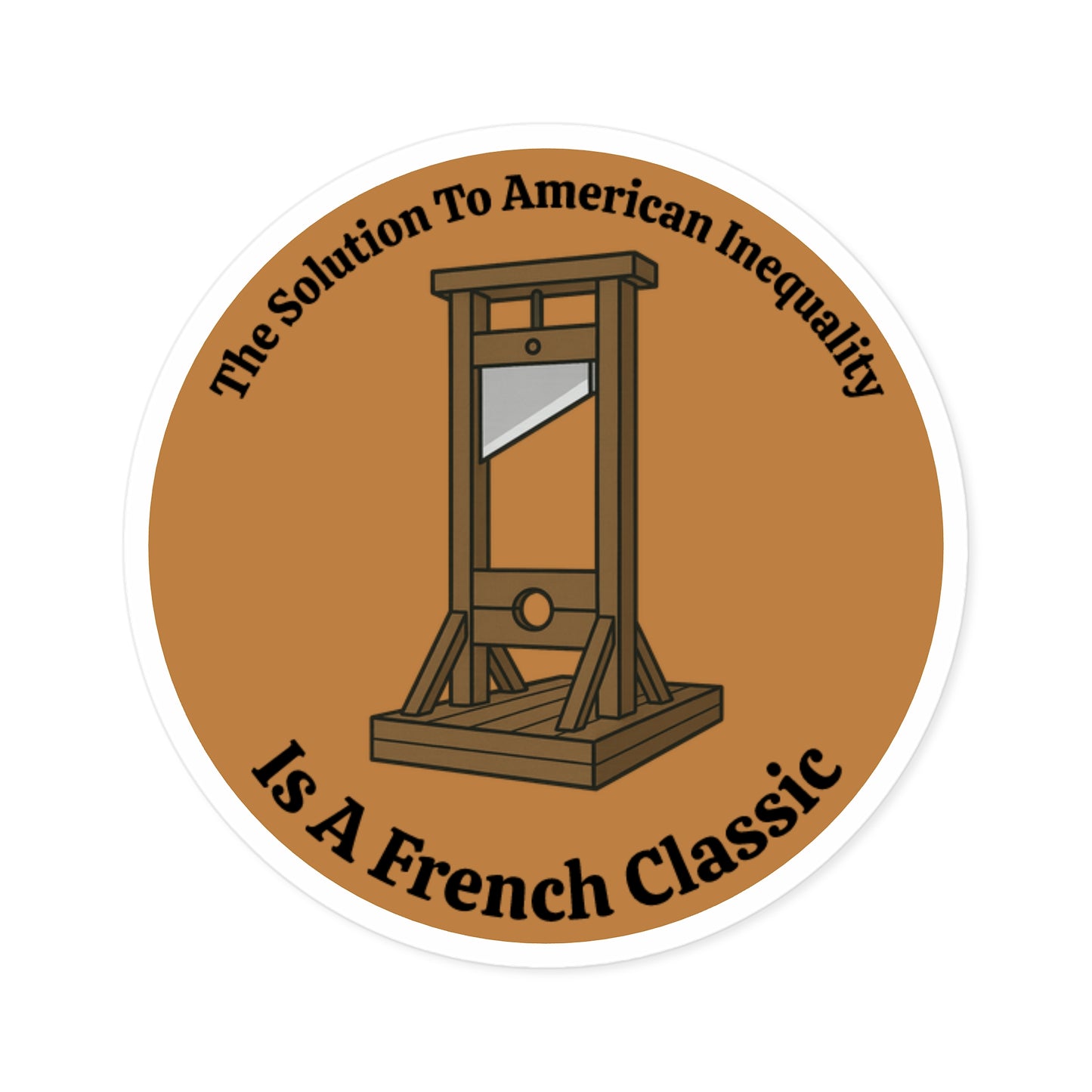 French Classic - Round Vinyl Sticker