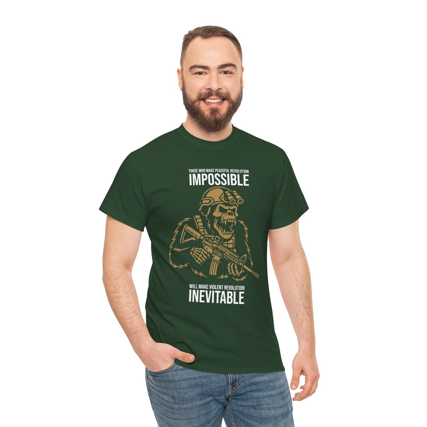 Peaceful Revolution - Unisex Heavy Cotton Tee