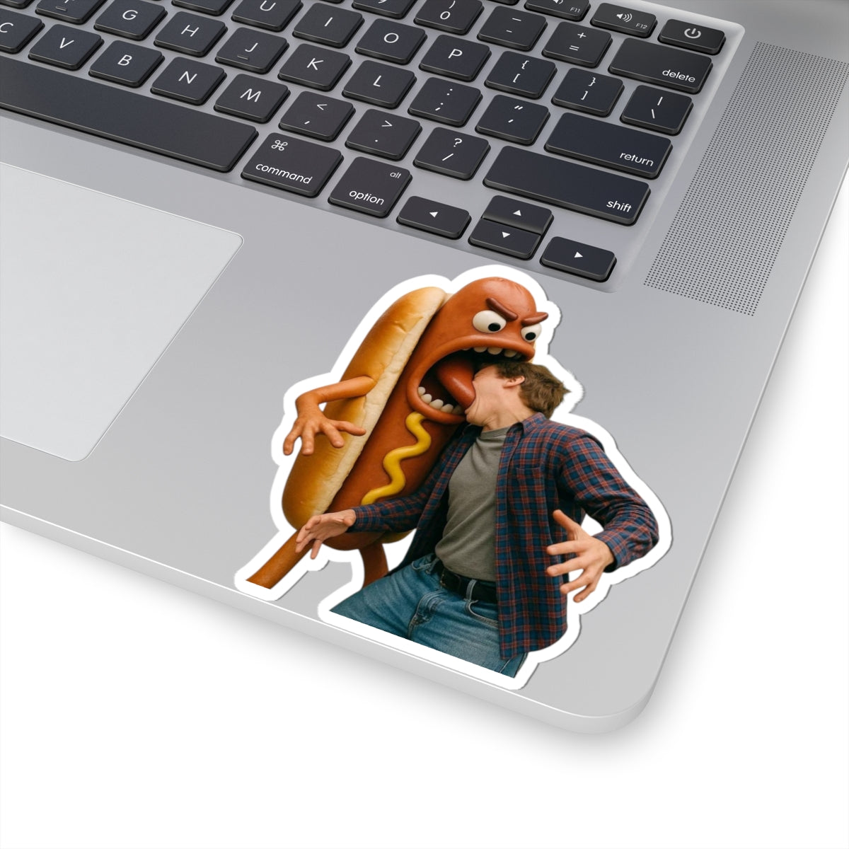 Hotdog Eats Man! - Kiss-Cut Stickers