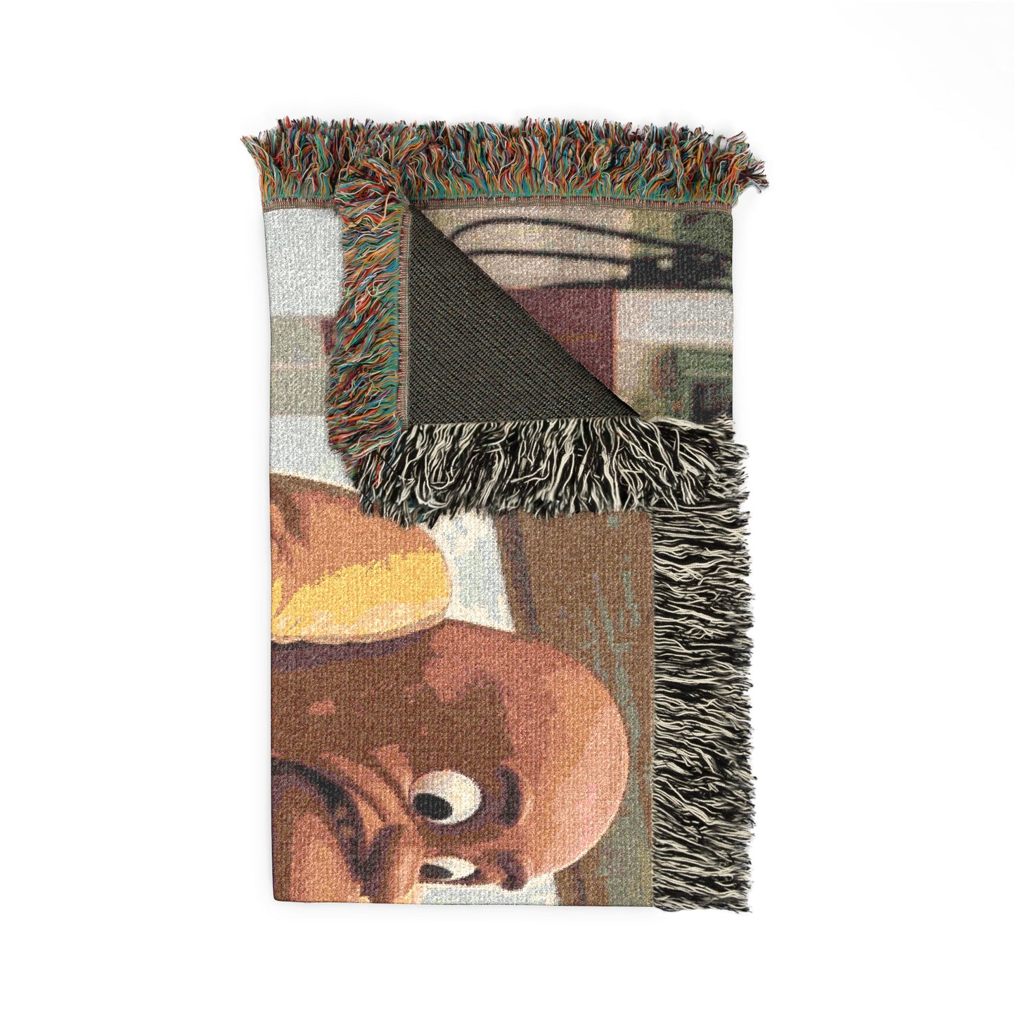 Man Eats Hotdog! - Woven Blanket