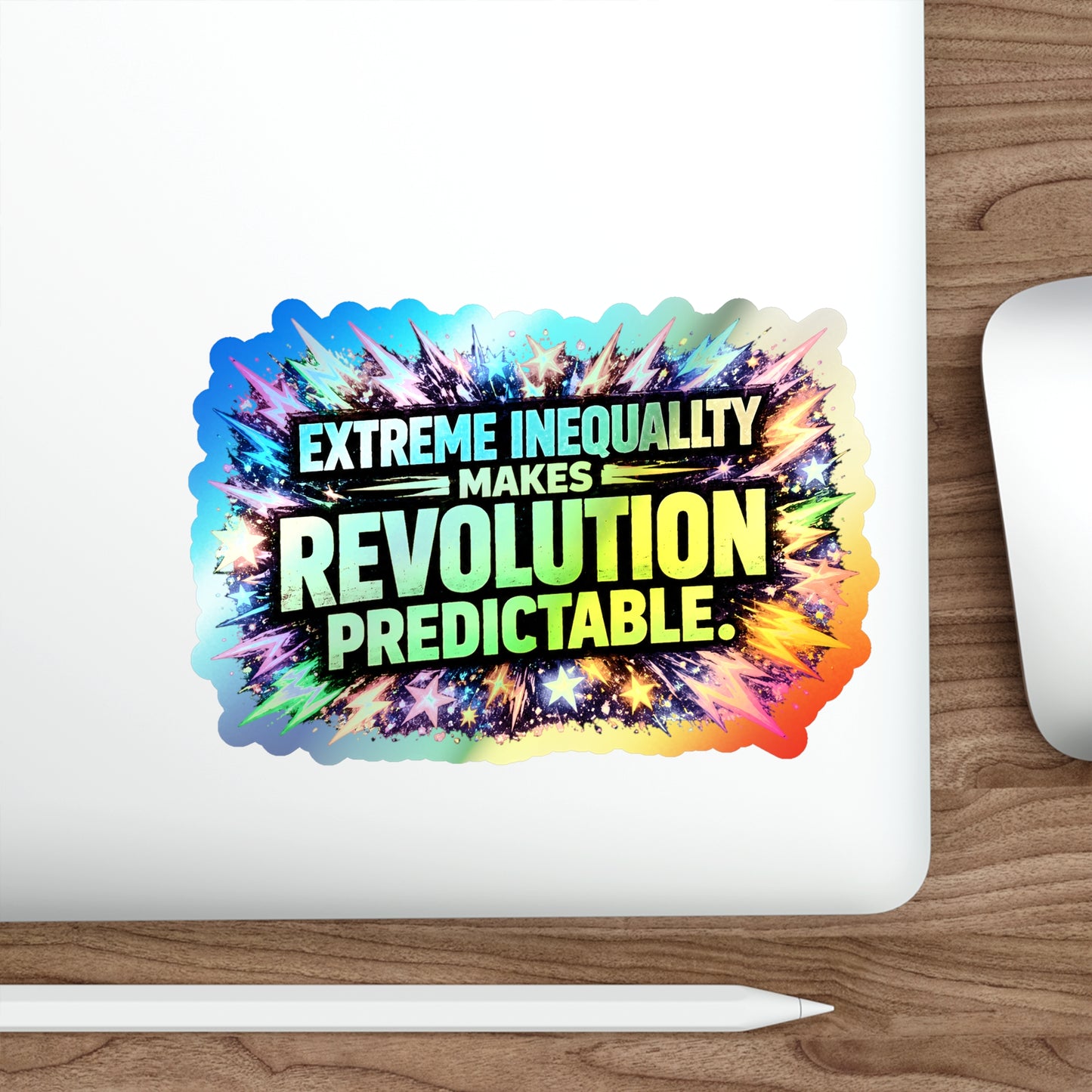 Predictable - Holographic Die-cut Stickers