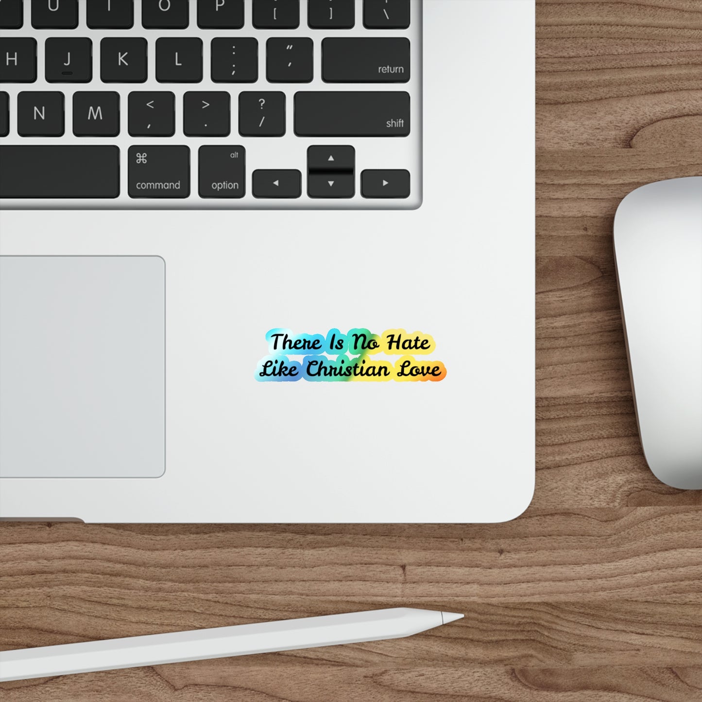 Christian Love - Holographic Die-Cut Stickers