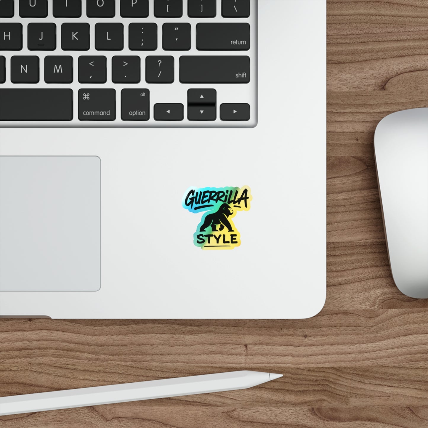 Guerrilla Style - Holographic Die-Cut Sticker