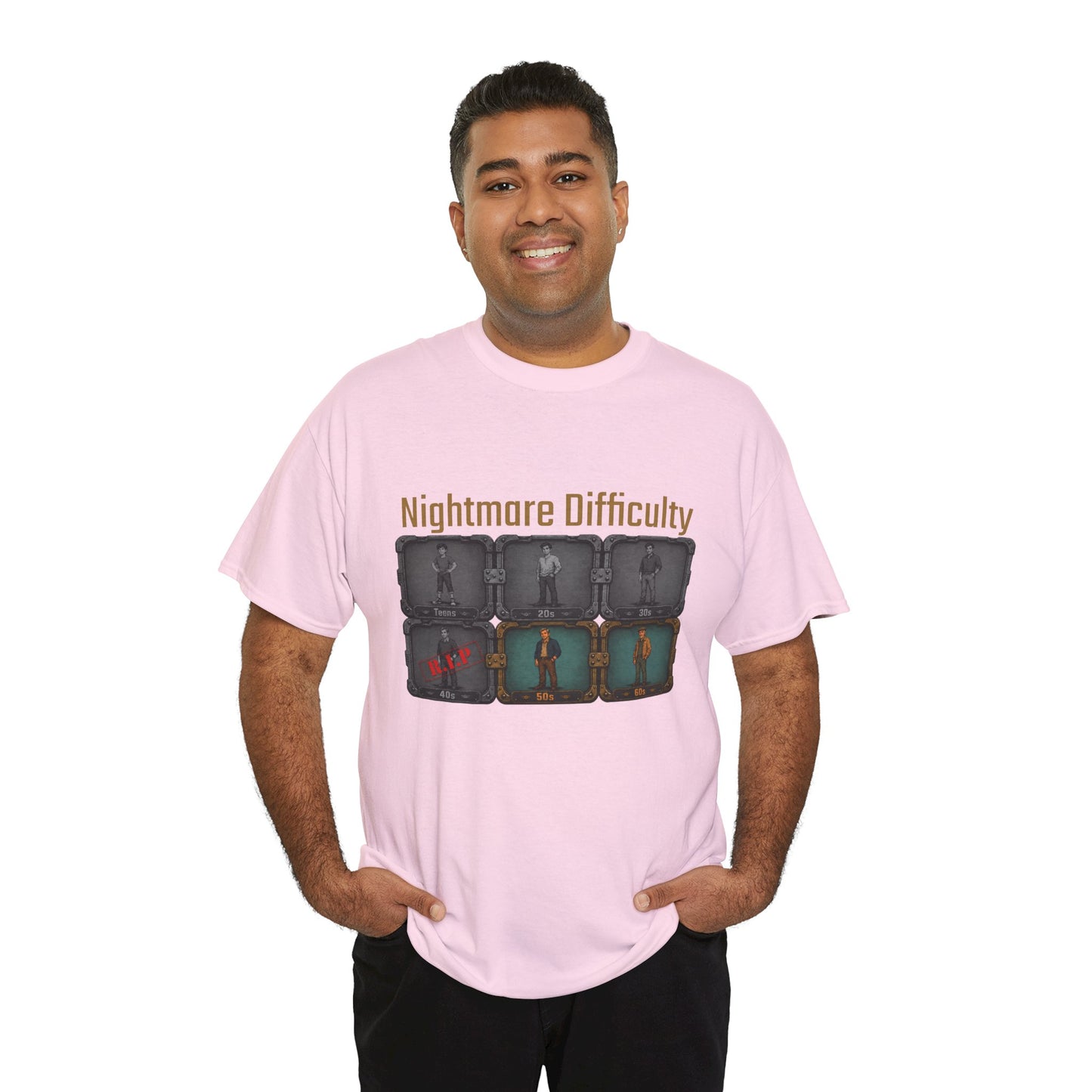 Nightmare Difficulty - Unisex Heavy Cotton Tee