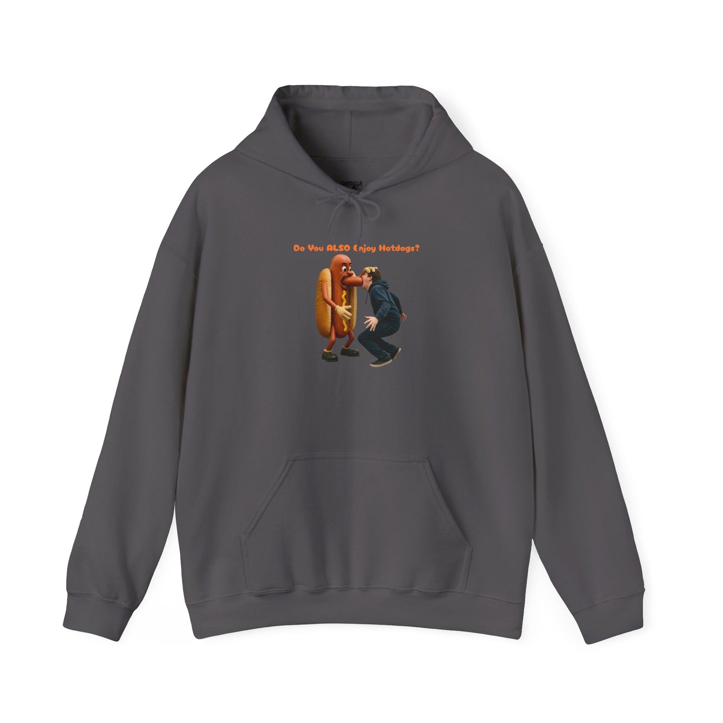 Man Eats Hotdog! - Unisex Heavy Blend Hooded Sweatshirt