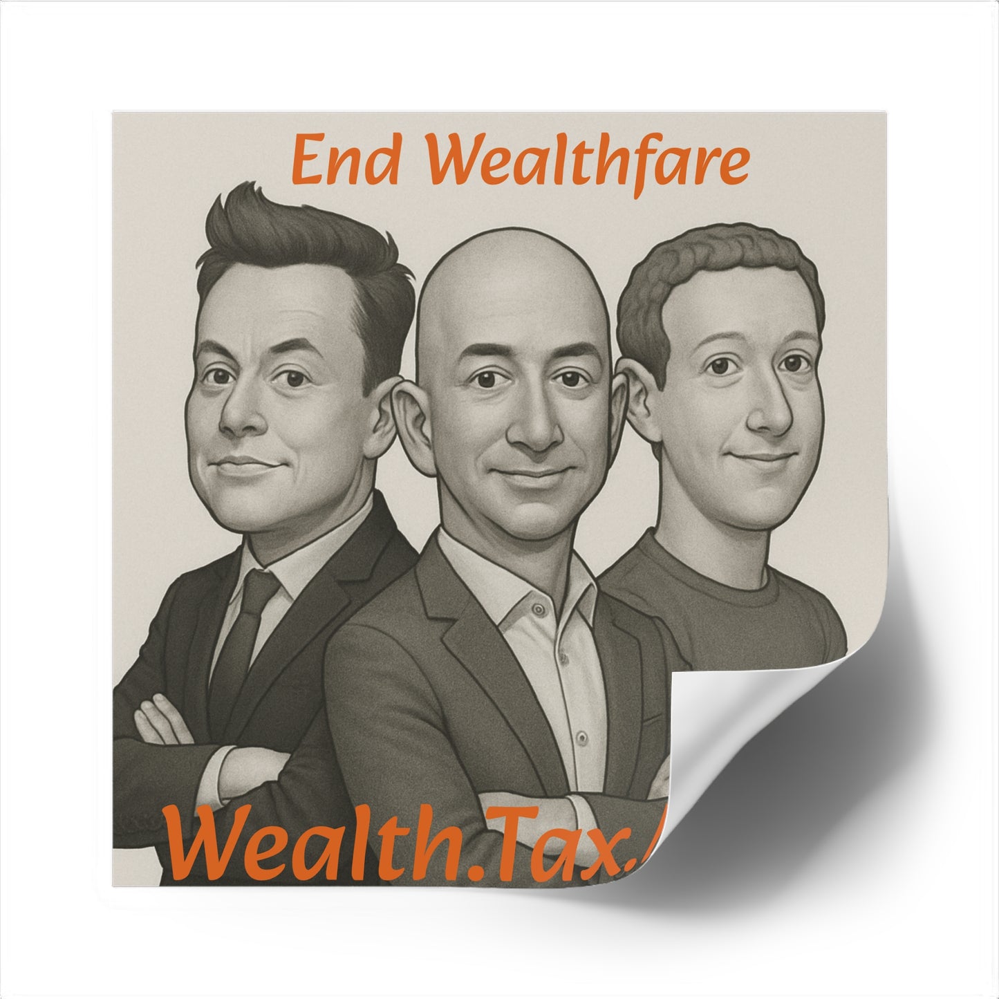 Wealthfare - Square Stickers