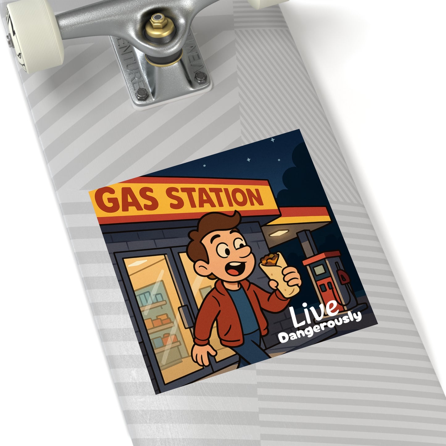 Live Dangerously - Square Stickers