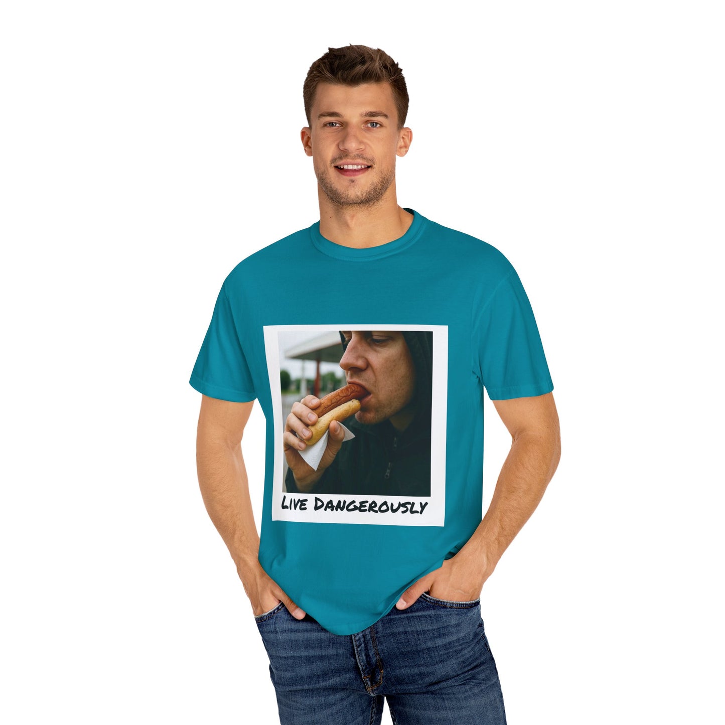 Live Dangerously - Unisex Graphic Print T-Shirt