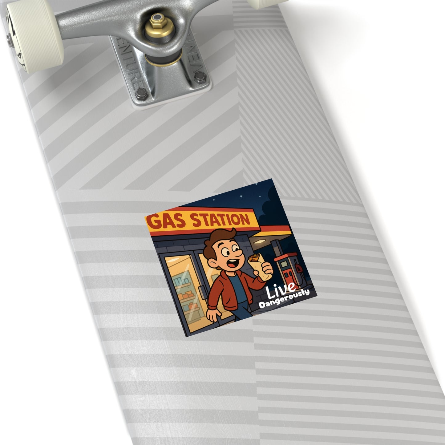 Live Dangerously - Square Stickers