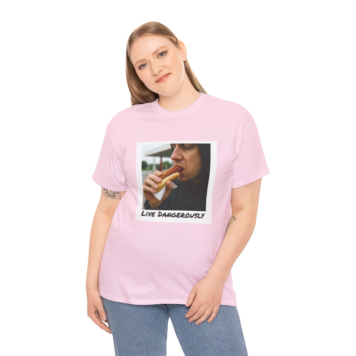 Live Dangerously - Unisex Graphic Print T-Shirt