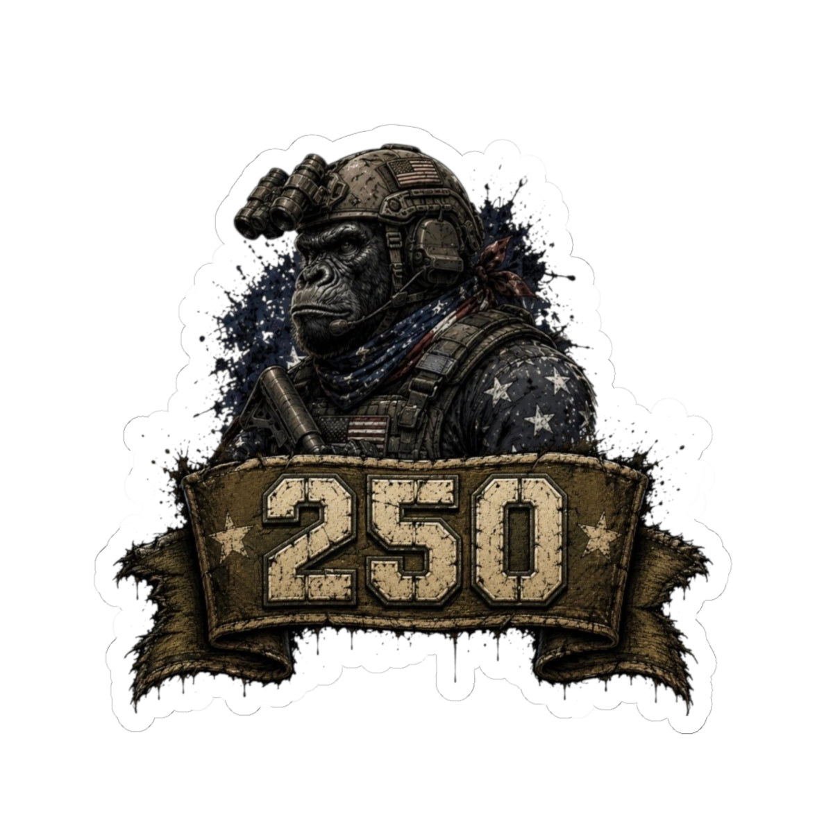 Guerrilla Style 250 - Kiss-Cut Stickers